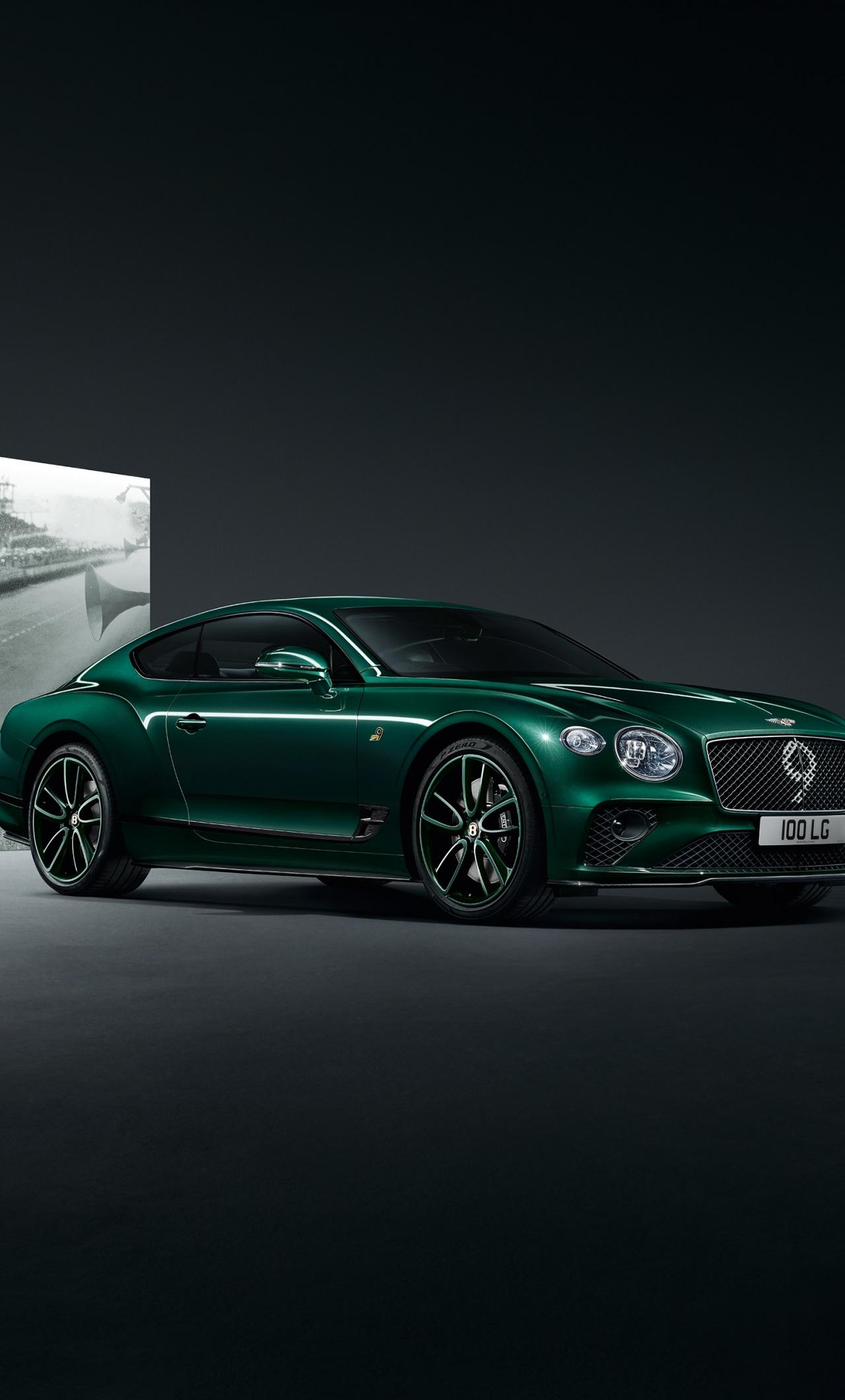 1280x2120 Download Green, Bentley Continental GT, number 9 edition wallpaper, 1280x iPhone 6 Plus