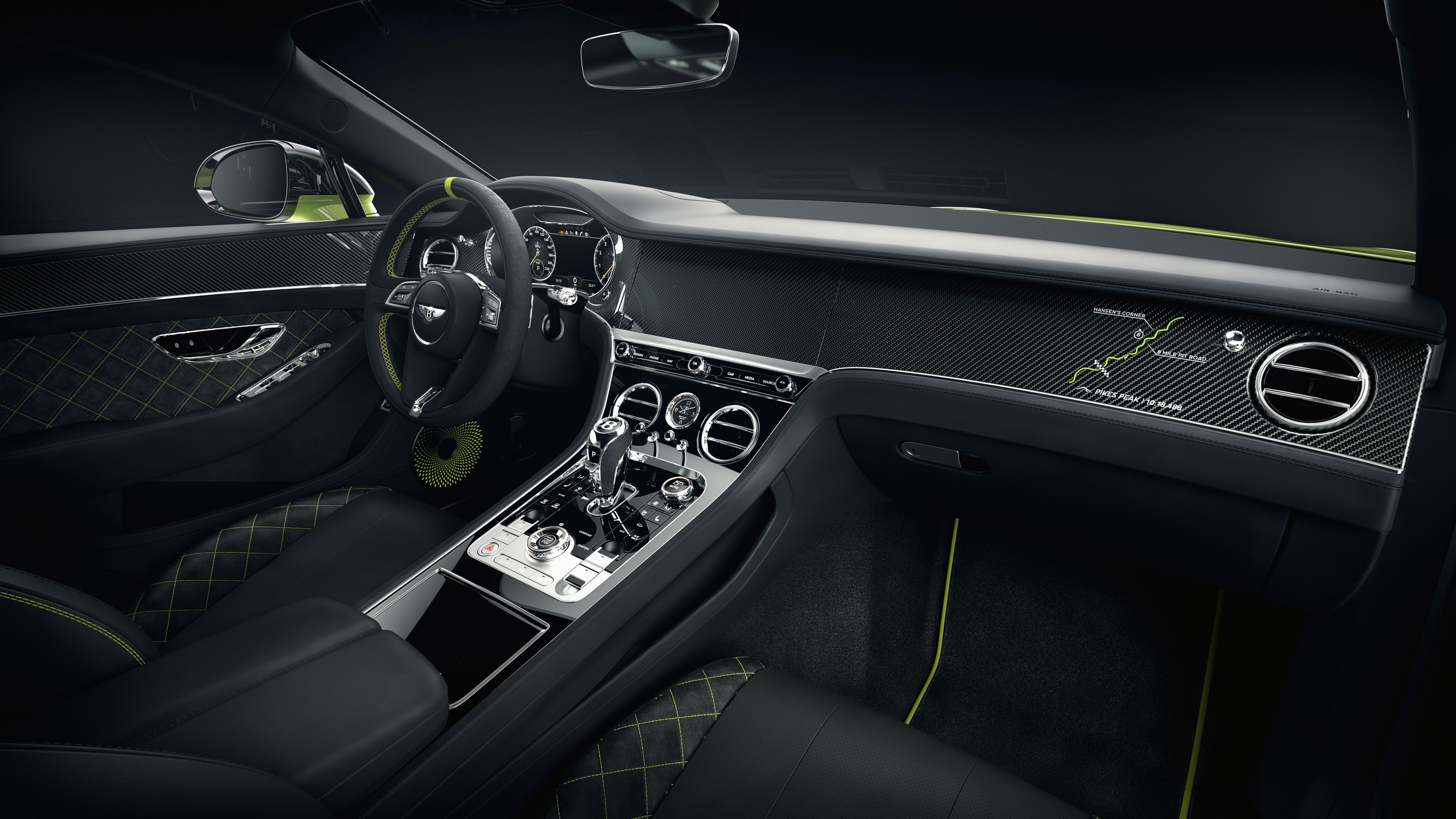 7680x4320 Bentley Continental GT Pikes Peak 2019 4K 8K Interior Wallpaper. HD Car Wallpaper