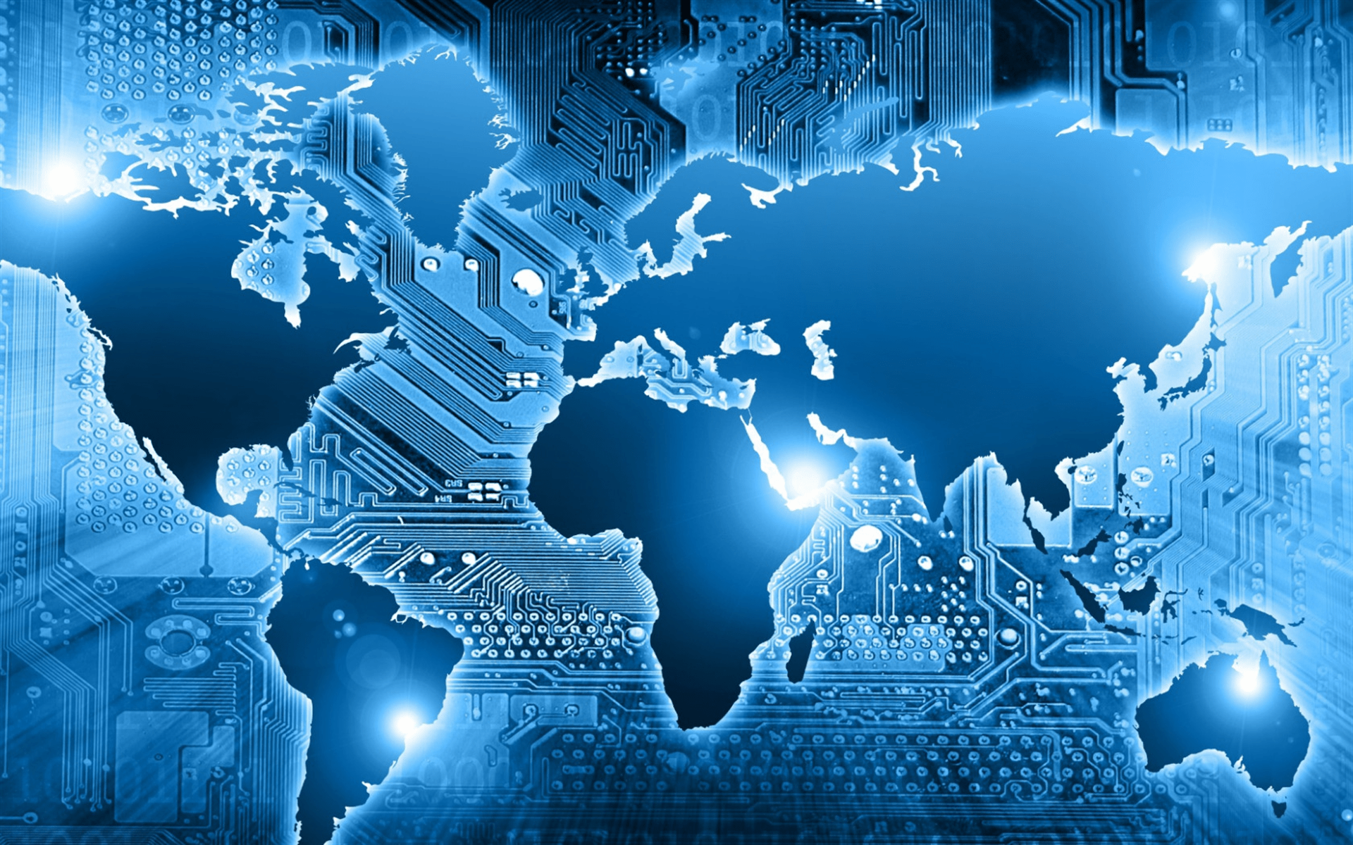 1920x1200 Tech World Wallpaper