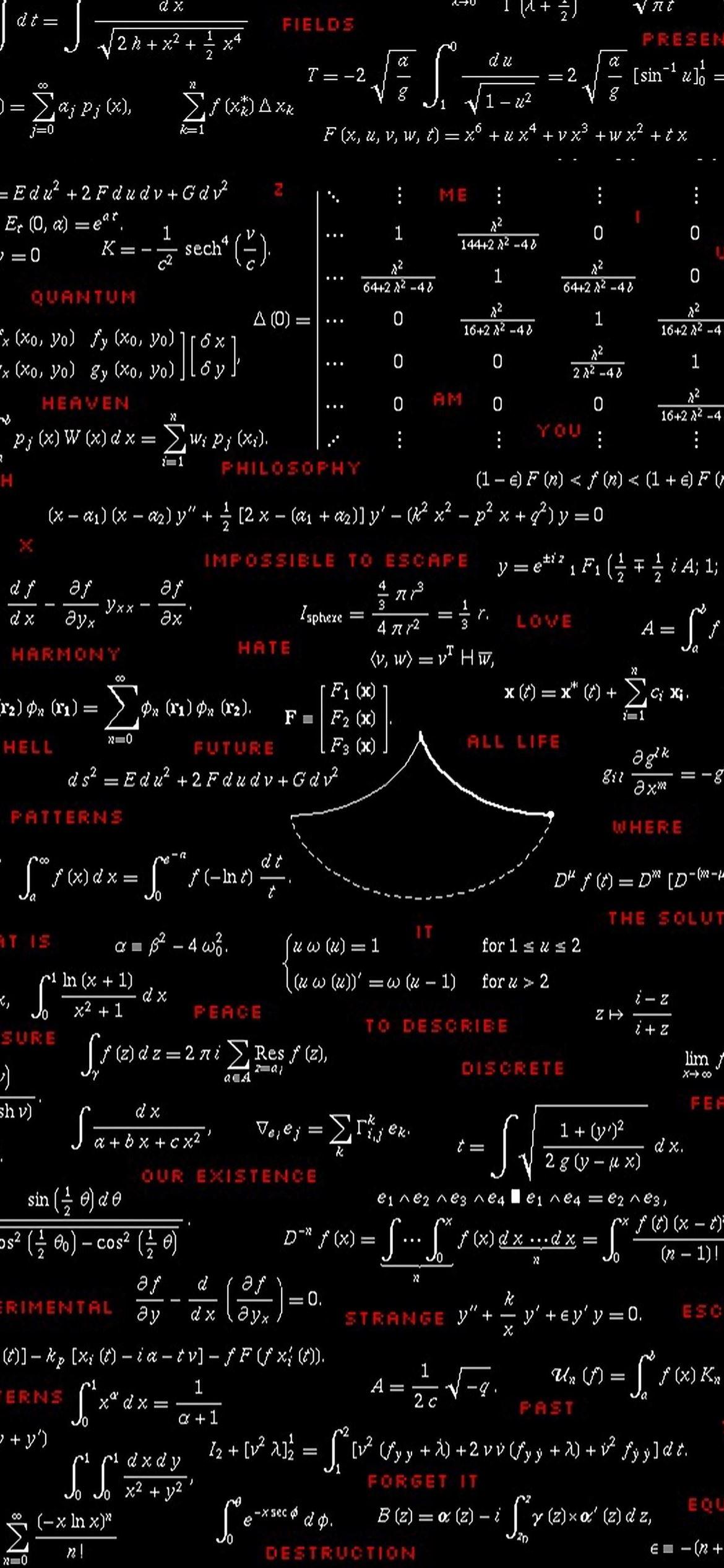 1170x2532 Mathematics iPhone Wallpaper Free Download