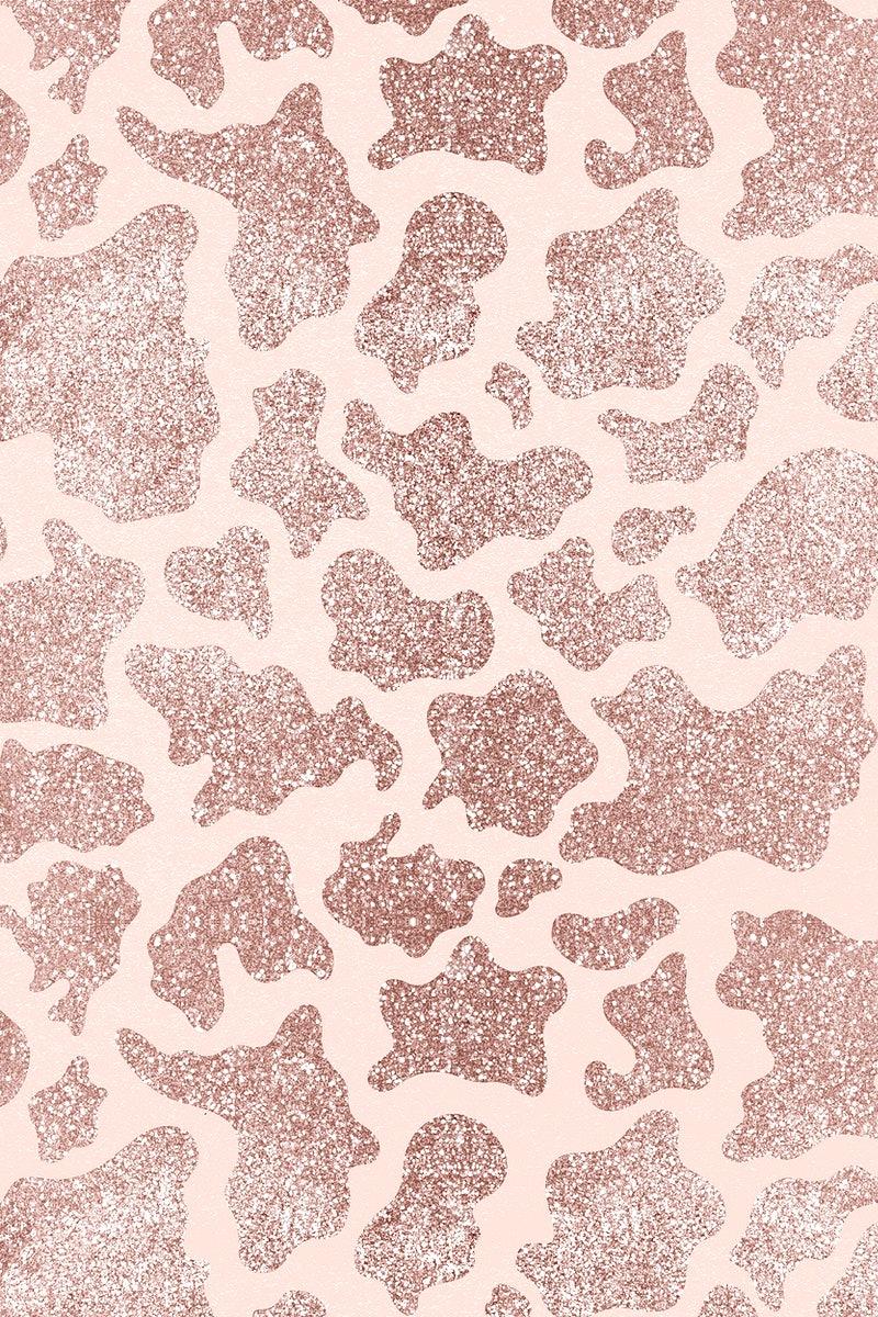 Buy Pink Cow Print W Notes Section Aesthetic Desktop Wallpaper Online in  India  Etsy