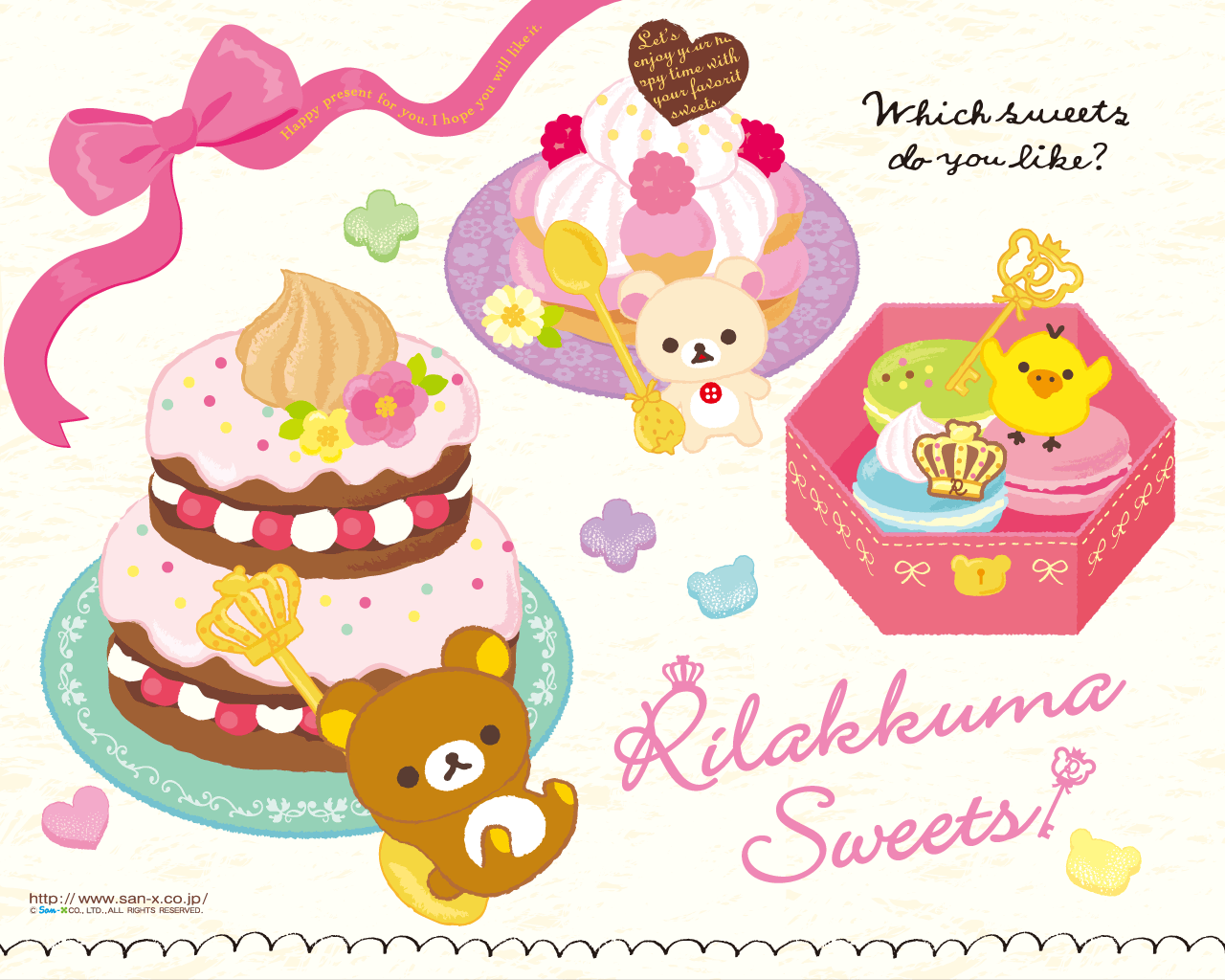 1280x1024 Kawaii Deserts Wallpaper