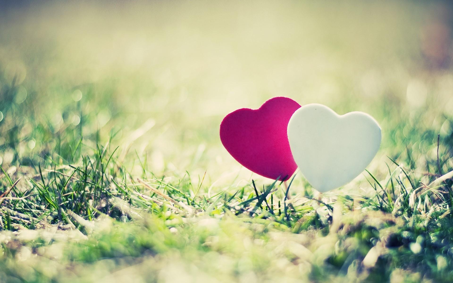 1920x1200 Pink white heart