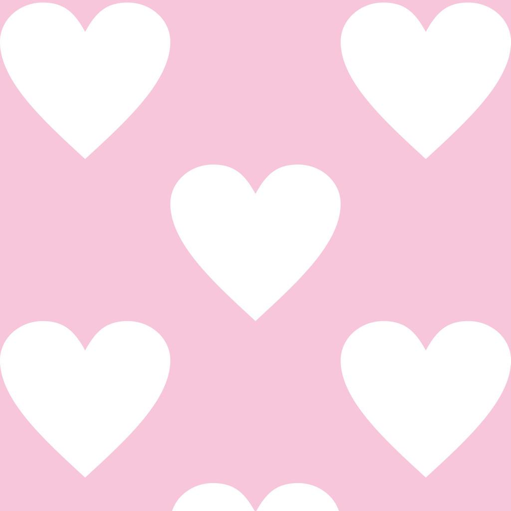 1024x1024 Pink and white big 33 cm hearts wallpaper