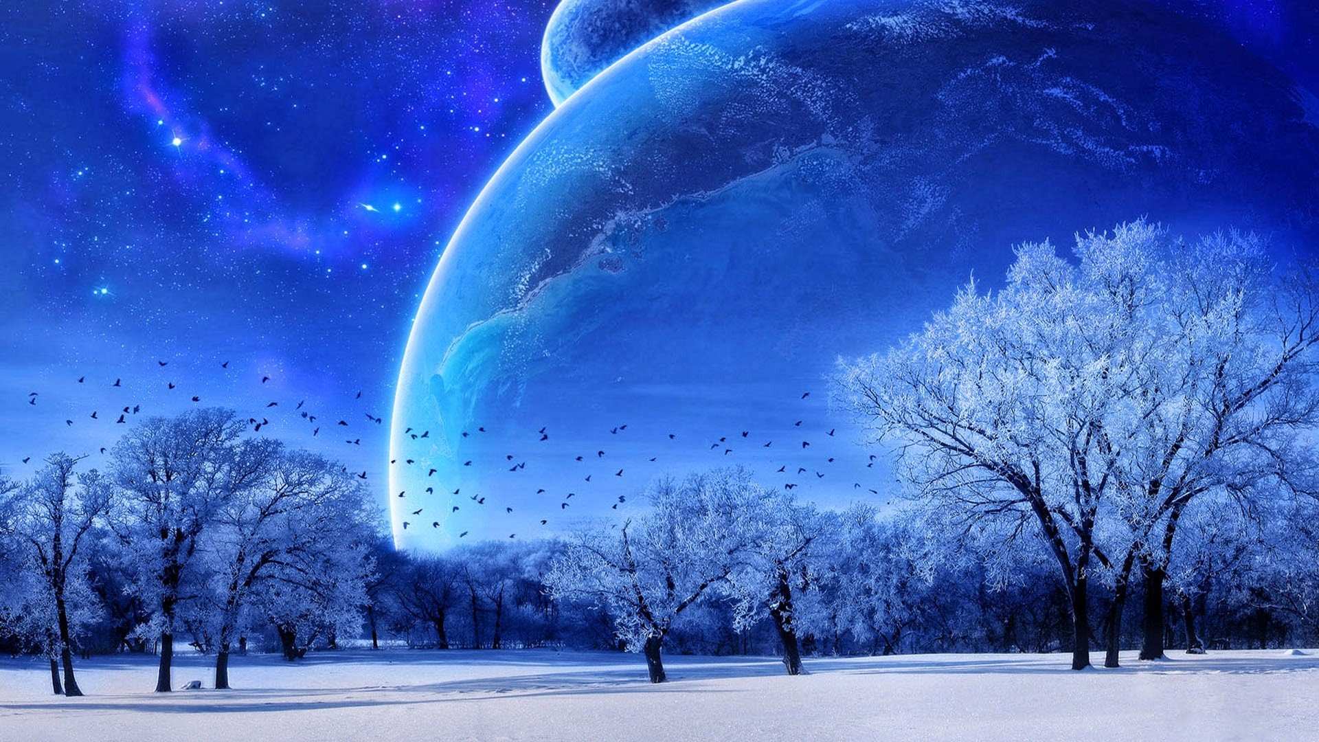 1920x1080 Fantasy Winter Wallpaper