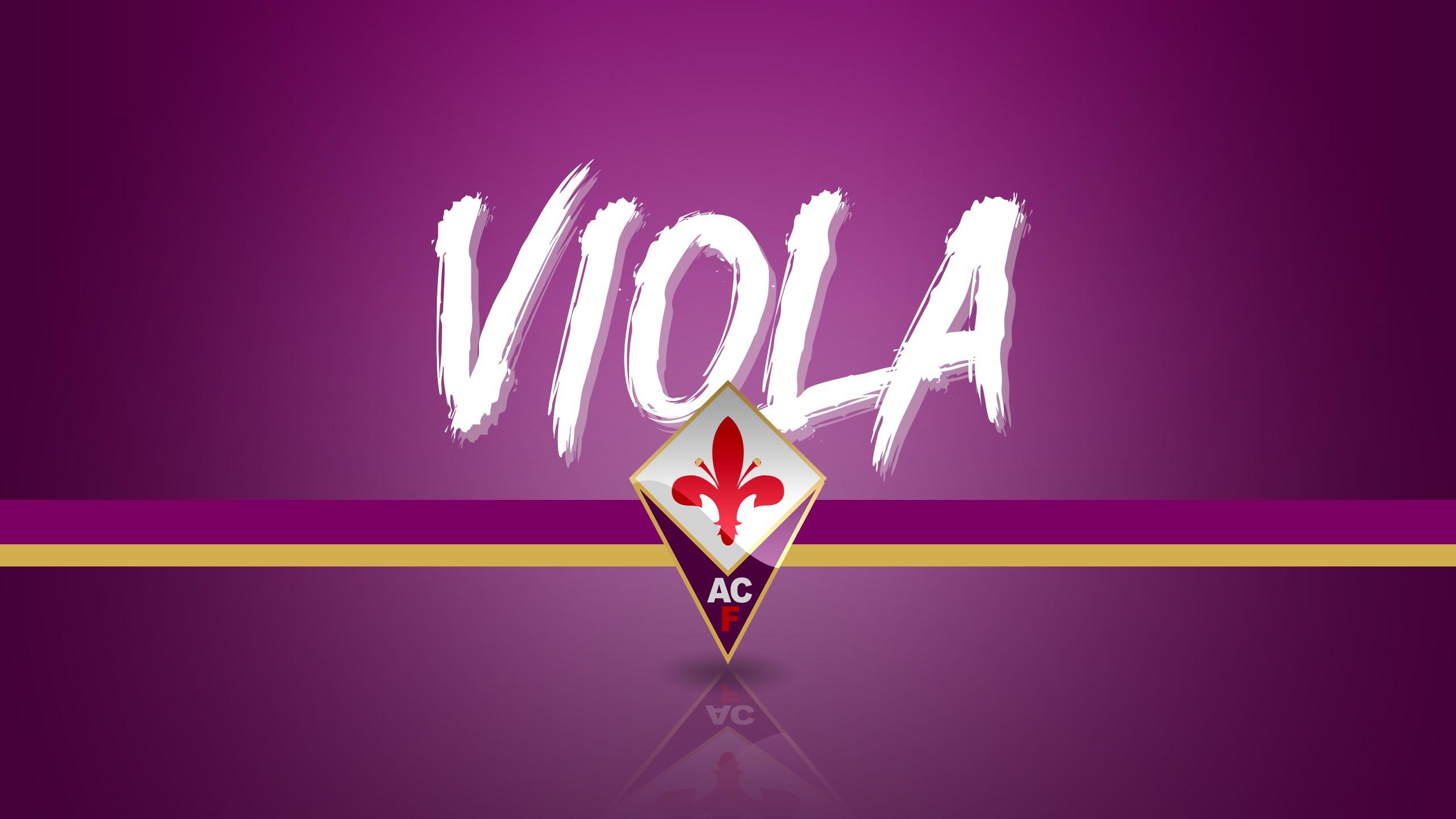 2560x1440 Acf Fiorentina Emblem Logo Soccer Wallpaper:2560x1440