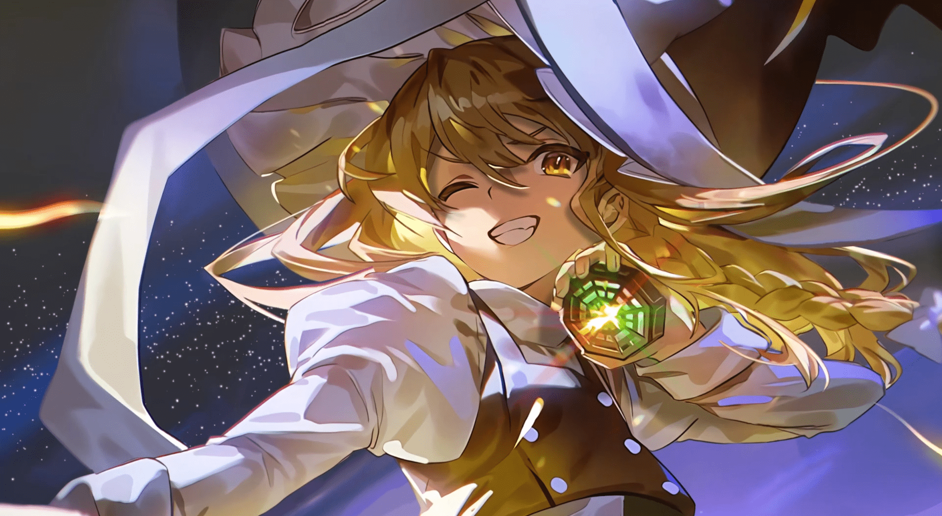1920x1052 Touhou Project Marisa Kirisame live wallpaper [DOWNLOAD FREE]