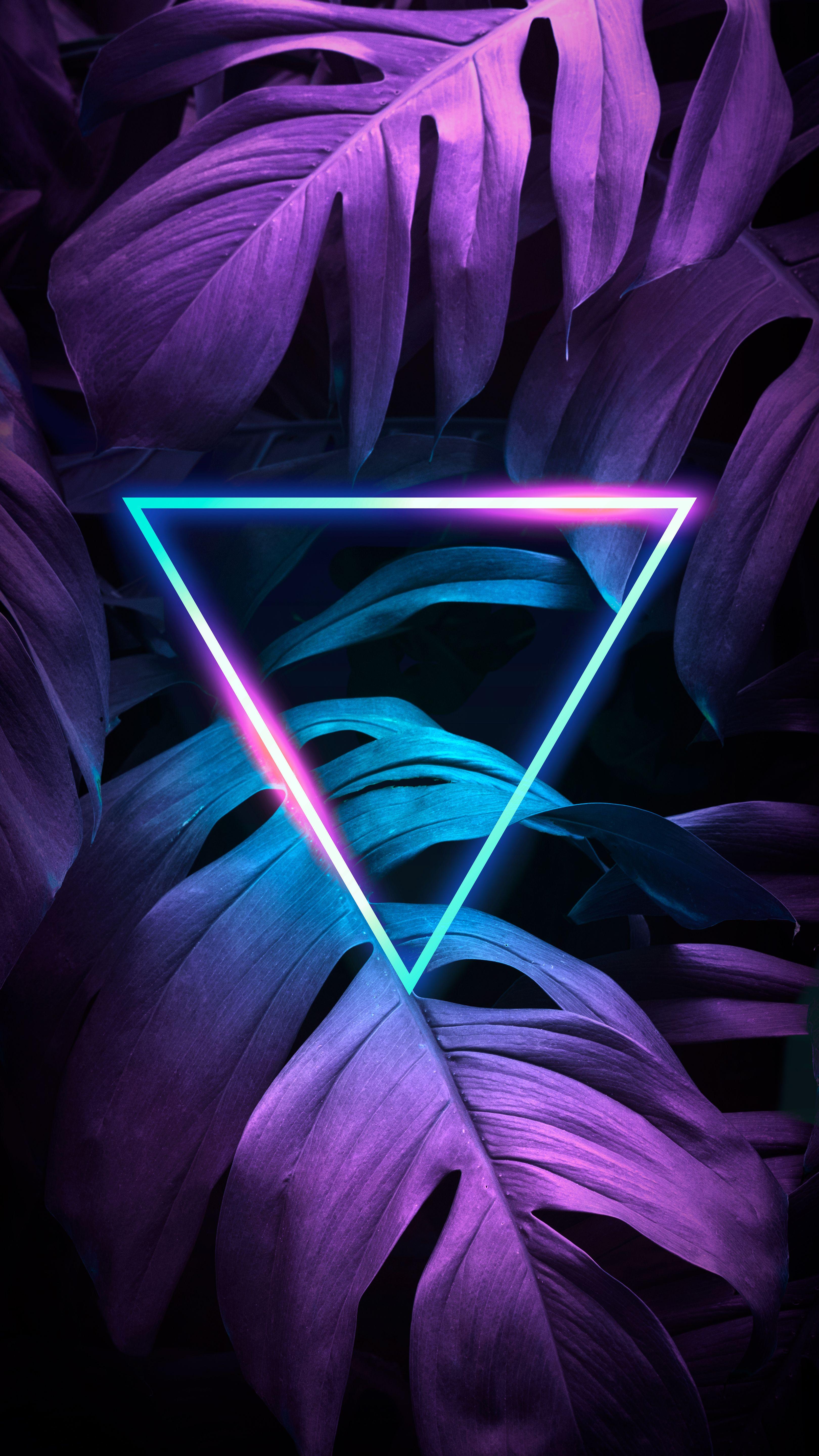 3240x5760 4k Pink And Blue Neon Wallpaper