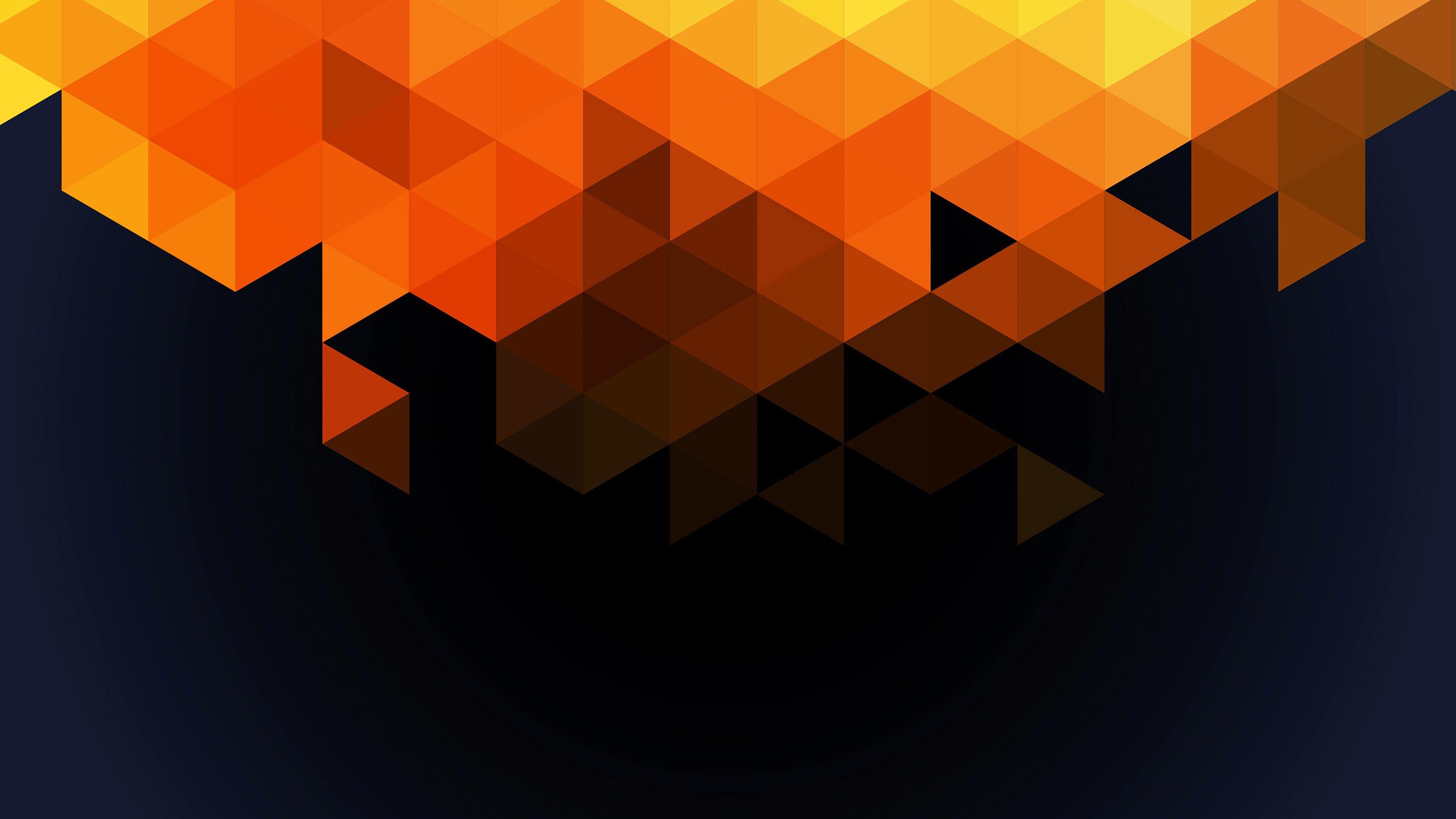 3840x2160 Orange and Black Triangle 4K wallpaper. Camouflage wallpaper, Wallpaper, Abstract