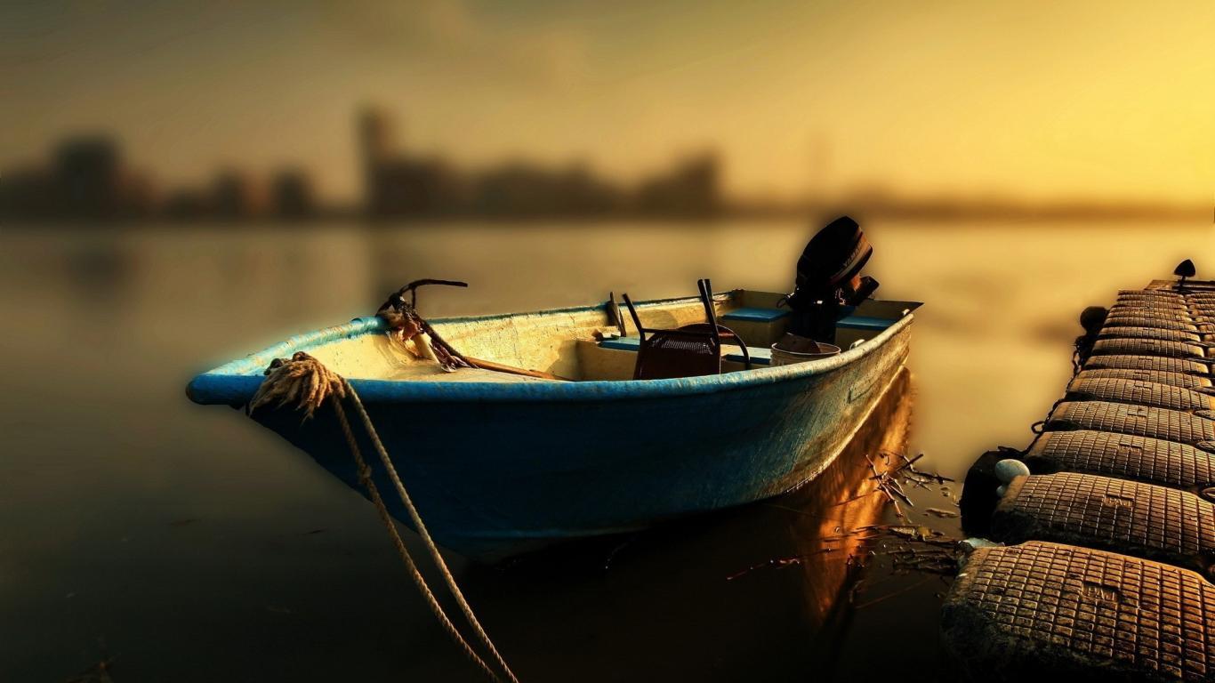 1366x768 Fishing asian art wallpaperx768
