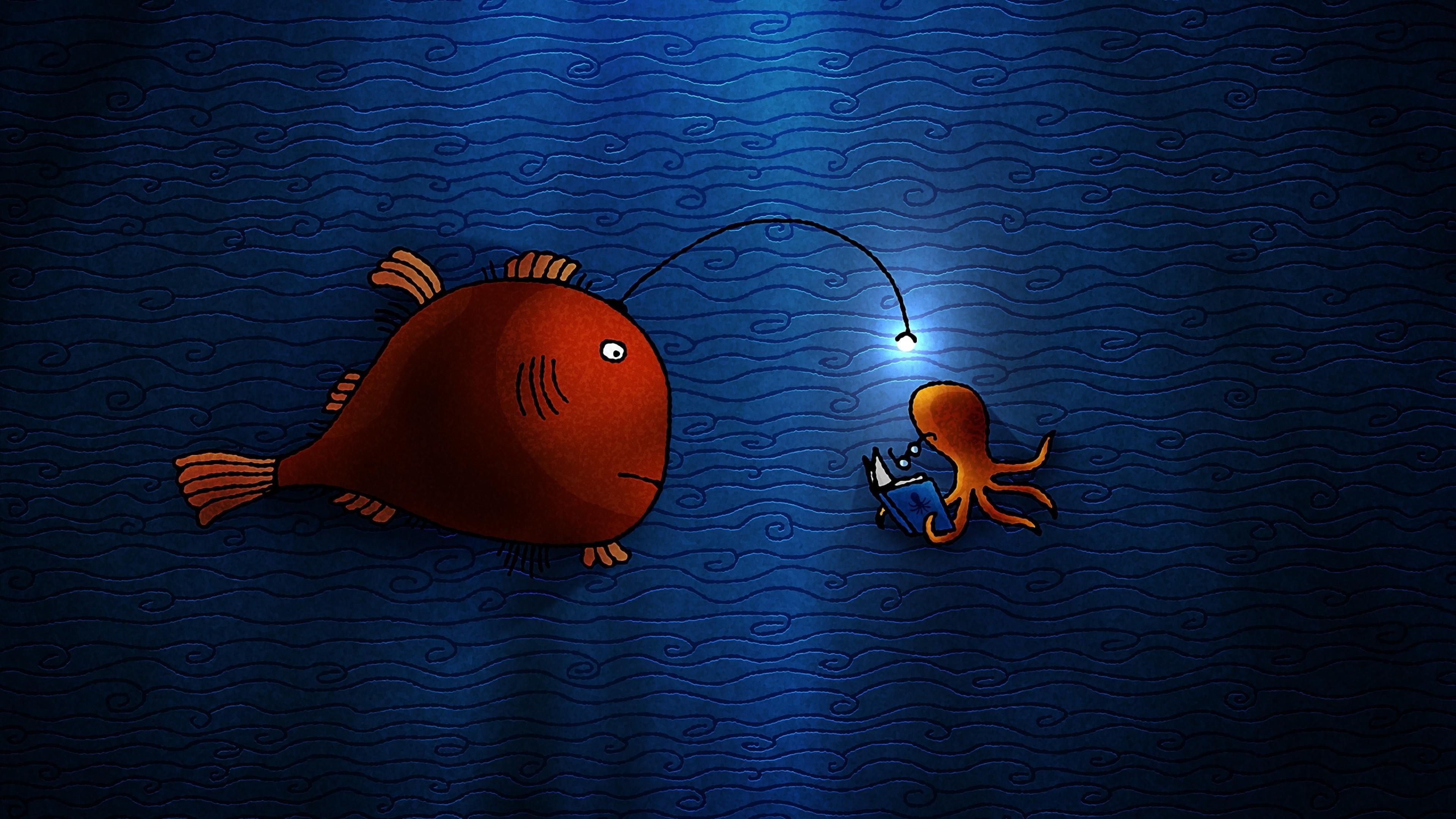 3840x2160 3840x Red Fish Wallpaper For iPhone Data Id Channel Fish Art