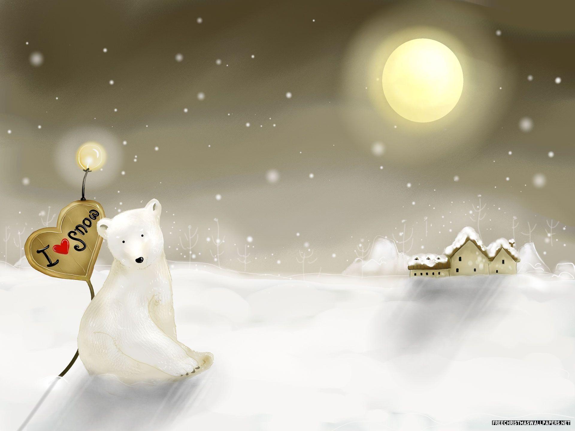 1920x1440 Christmas Village Background