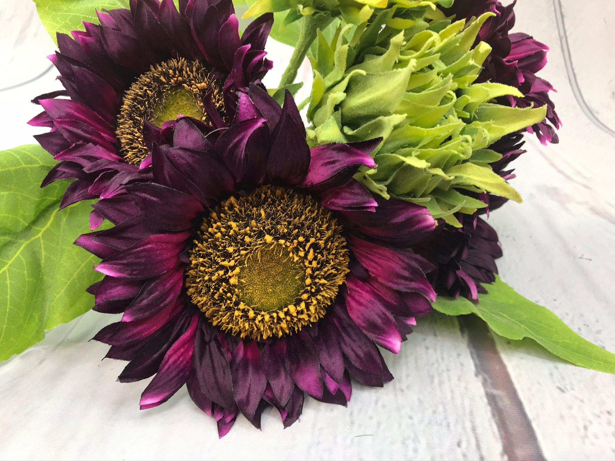 2048x1536 Deluxe Purple Sunflower Bouquet Purple Sunflowers
