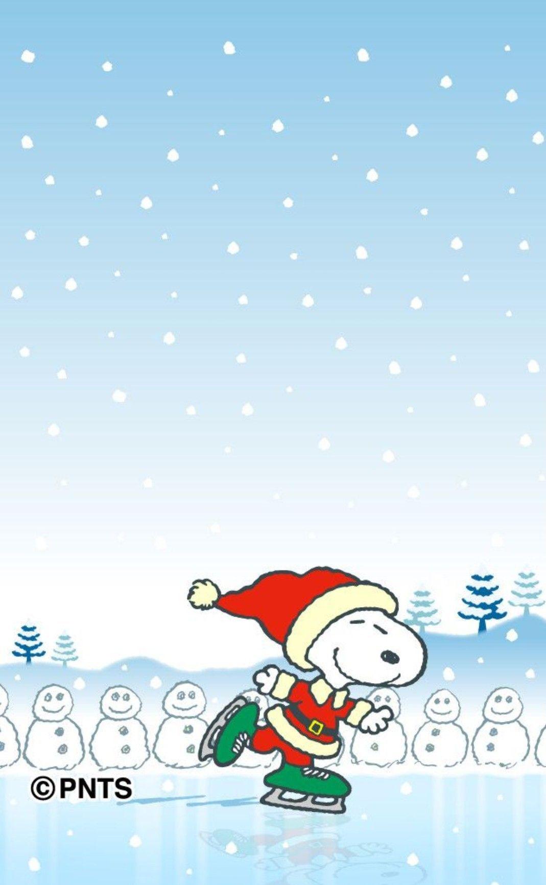 Christmas snoopy wallpaper iphone