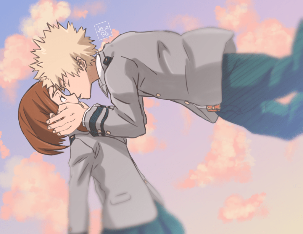 1024x790 My Hero Academia. Bakugou x Uraraka by Jeca96. Hero, Anime, My hero academia