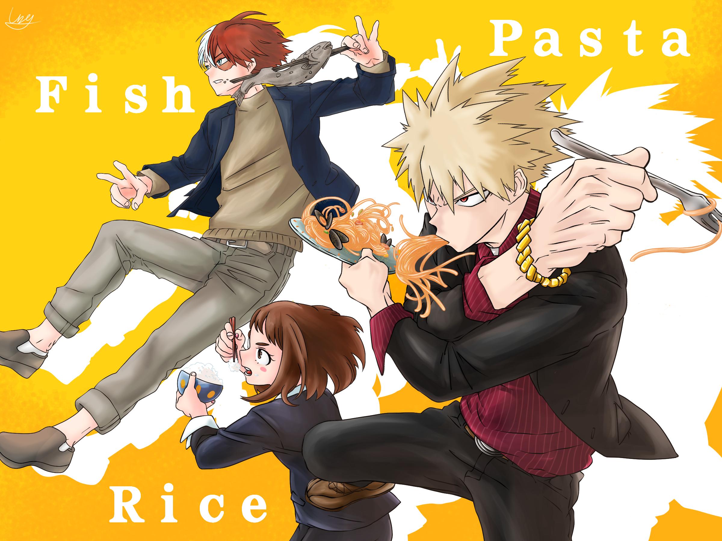 2400x1800 Katsuki Bakugou Ochaco Uraraka Shoto Todoroki Wallpaper:2400x1800