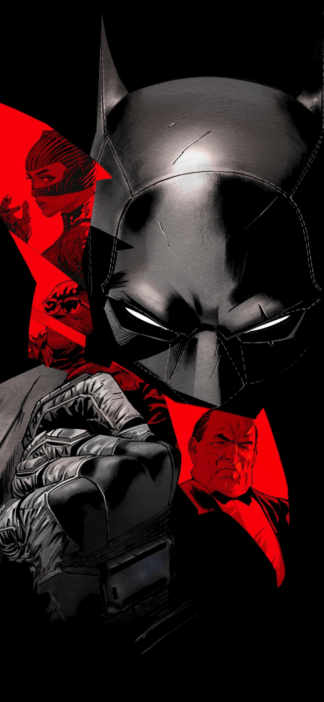 640x1387 The Batman 2022 Wide 4K Wallpaper