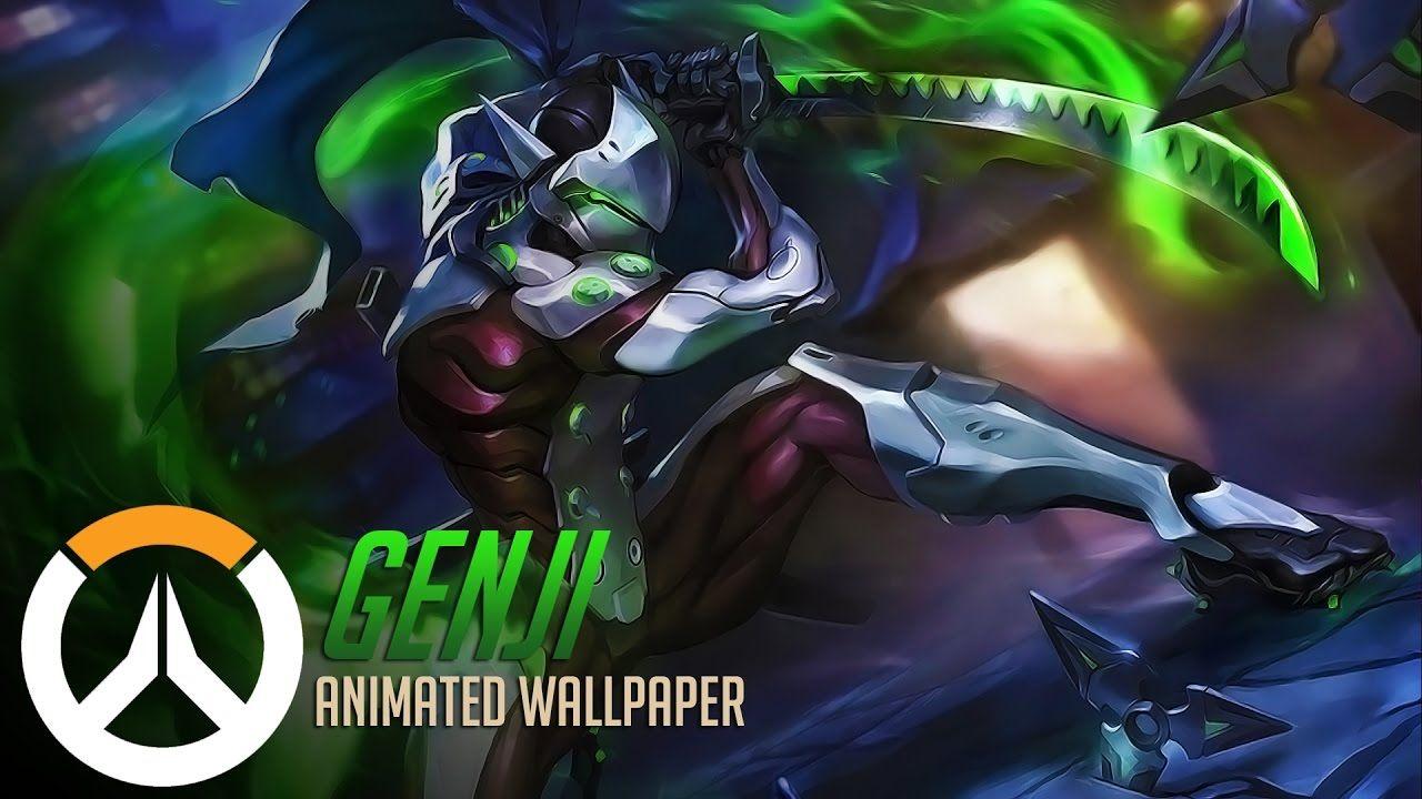 1280x720 Genji. Animated Wallpaper Overwatch