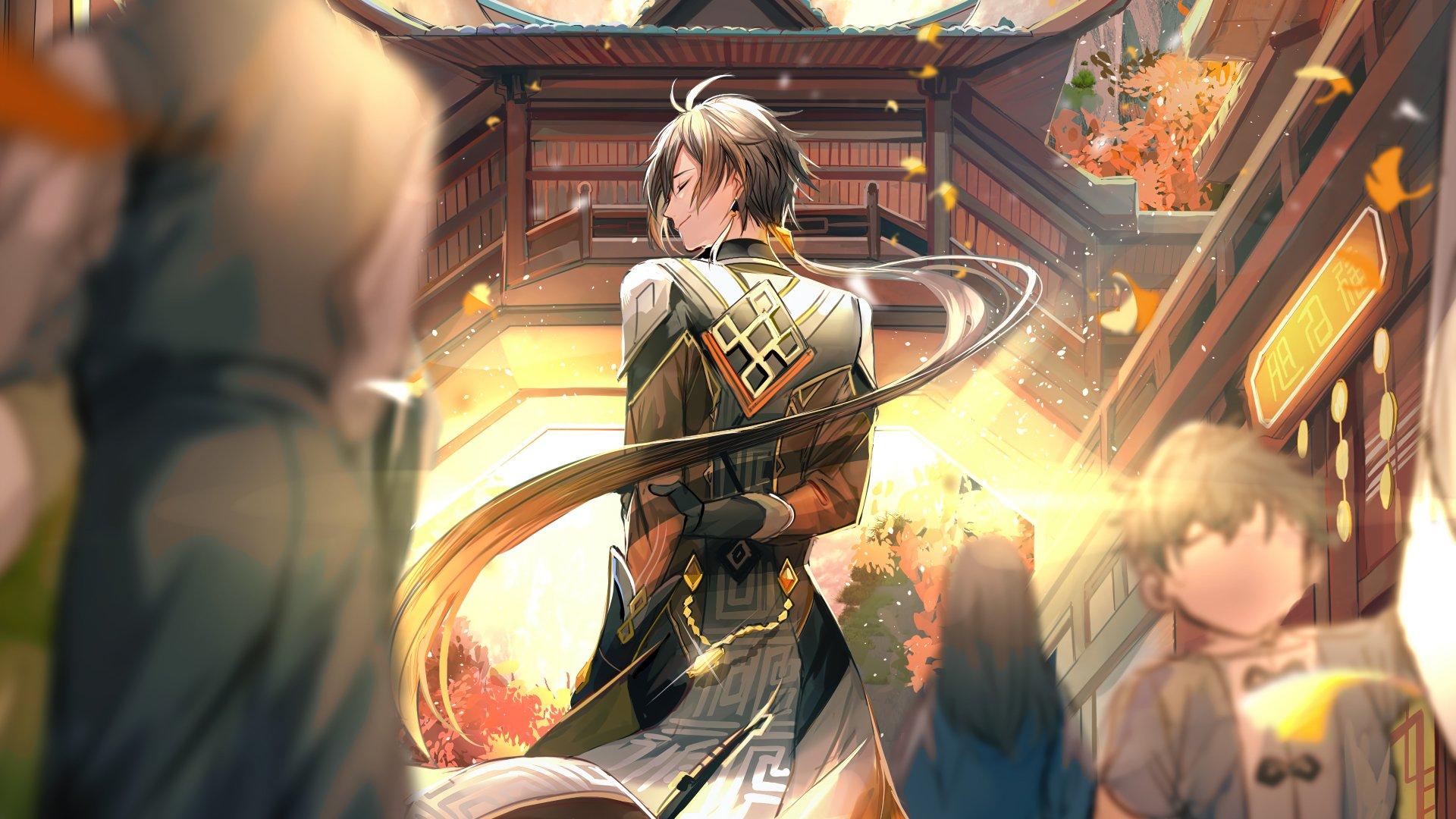 1920x1080 Zhongli (Genshin Impact) Wallpaper