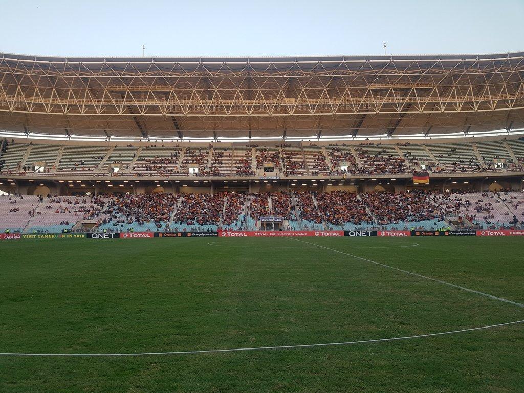 1024x768 CAF Olympic stadium 3 hours before #TotalCAFCLfinal