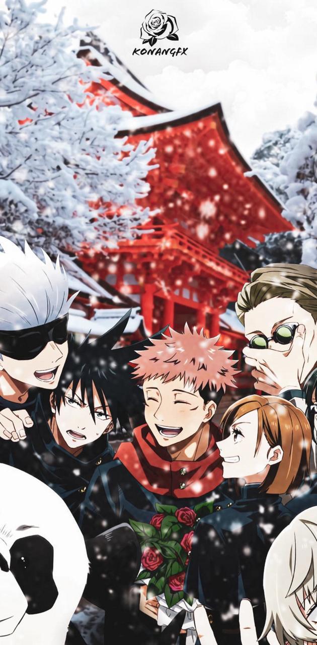 630x1280 Jujutsu kaisen wallpaper