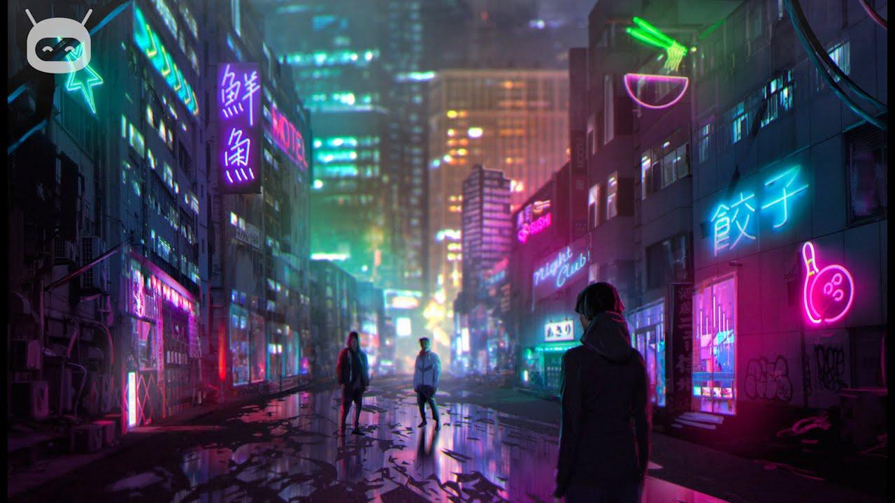 1280x720 Neon Wanderer