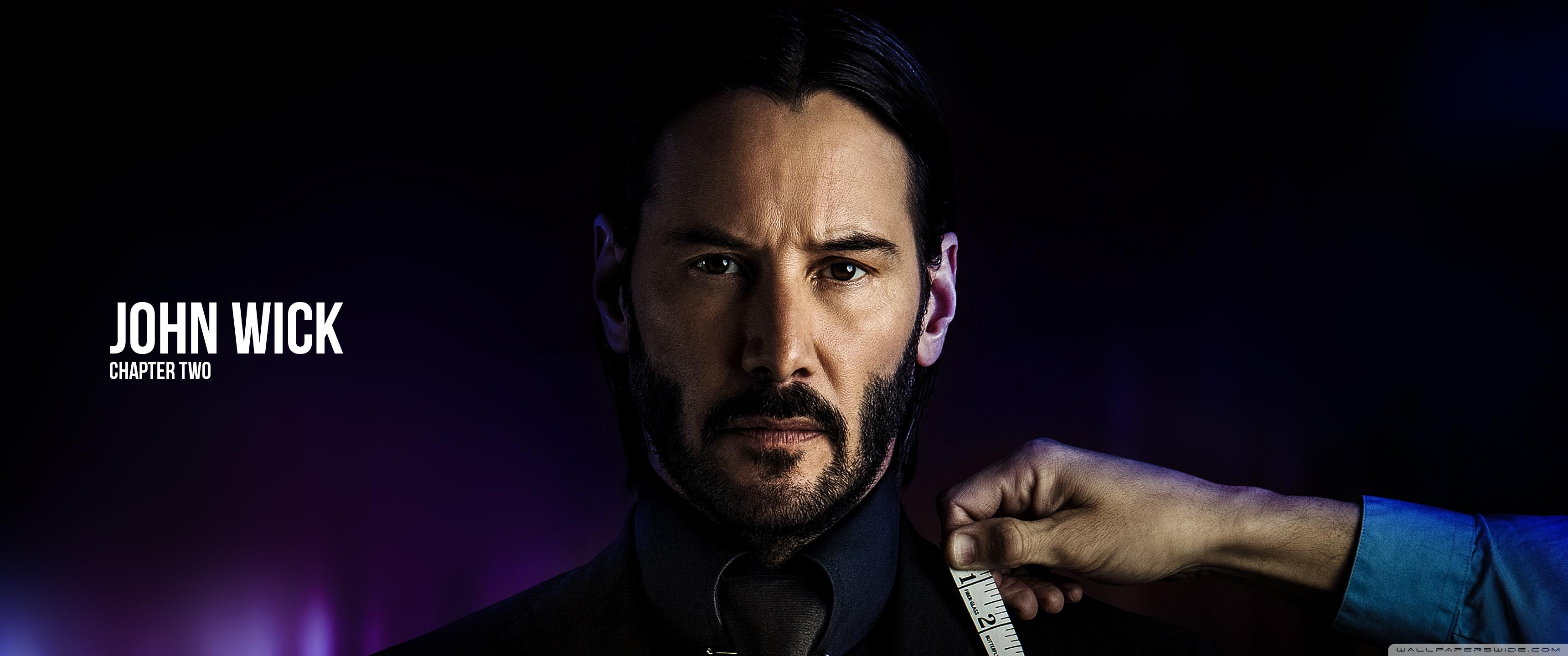 3440x1440 John Wick chapter two Ultra HD Desktop Background Wallpaper for