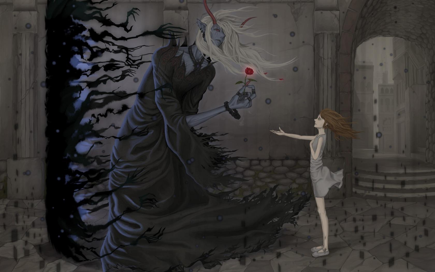 1680x1050 Free download Original anime dark fantasy demon girl wallpaper 1920x1200 44997 [1920x1200] for your Desktop, Mobile & Tablet. Explore Dark Anime Girl Wallpaper. Dark Anime Wallpaper, Dark Girl Wallpaper
