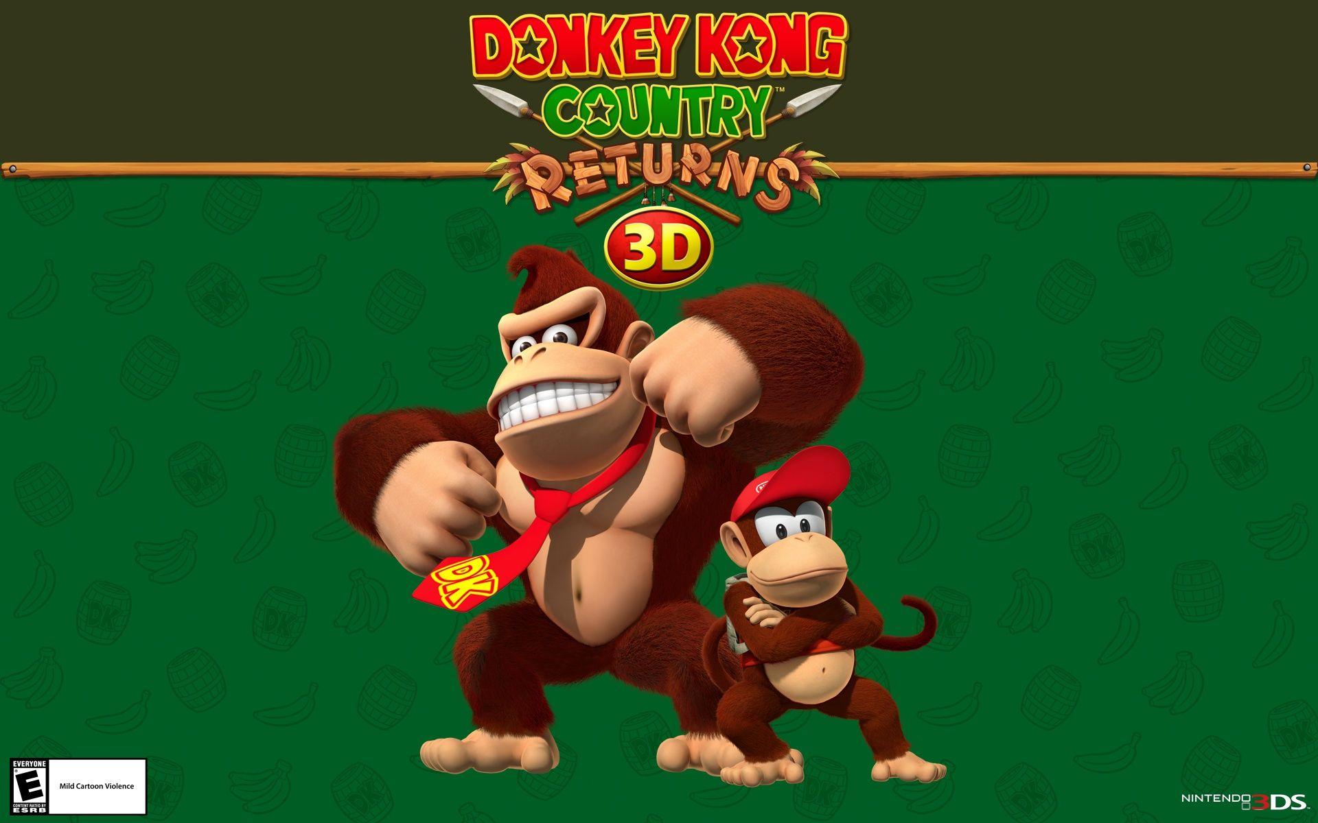 1920x1200 Donkey Kong Returns 3D Wallpaperx1200