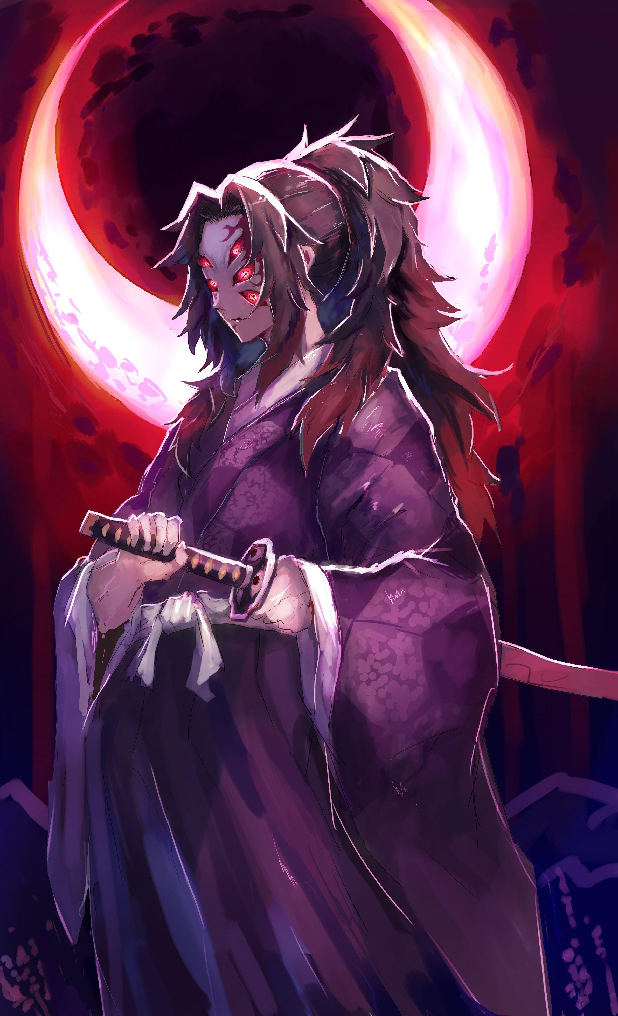 Kokushibo Demon Upper Moon HD phone wallpaper  Peakpx