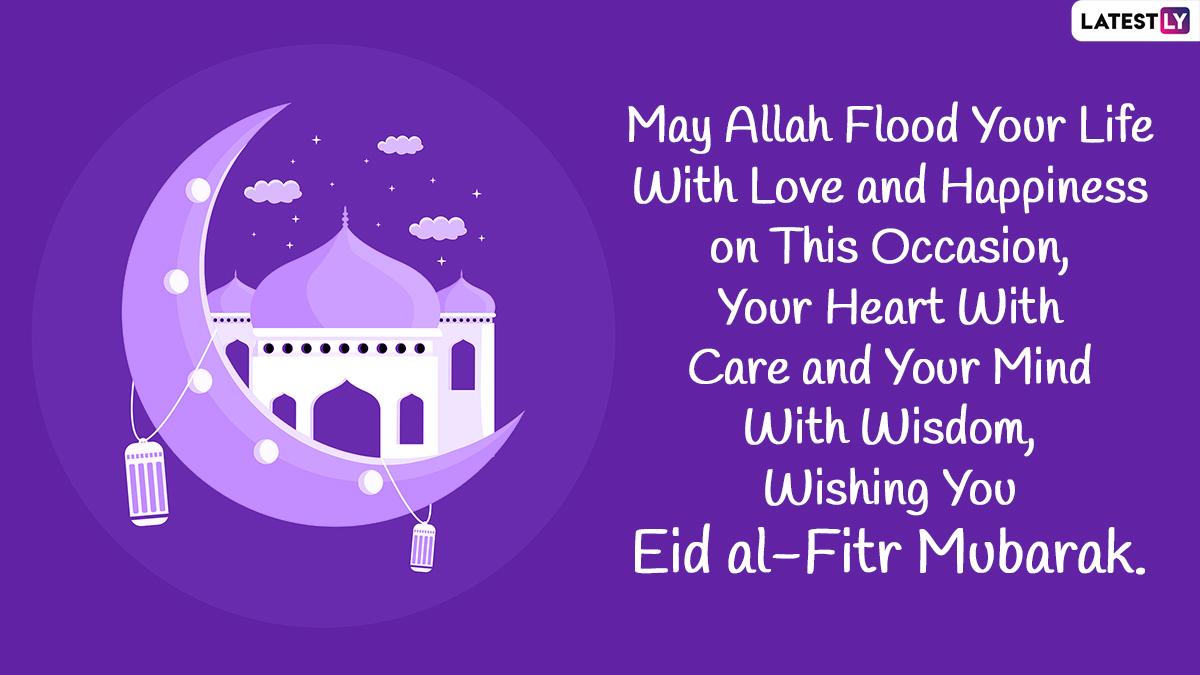 1200x675 Eid Mubarak Quotes, GIF Image & Wishes: Share HD Wallpaper, WhatsApp Messages, Stickers and Greetings To Bid Adieu to the Holy Month of Ramazan