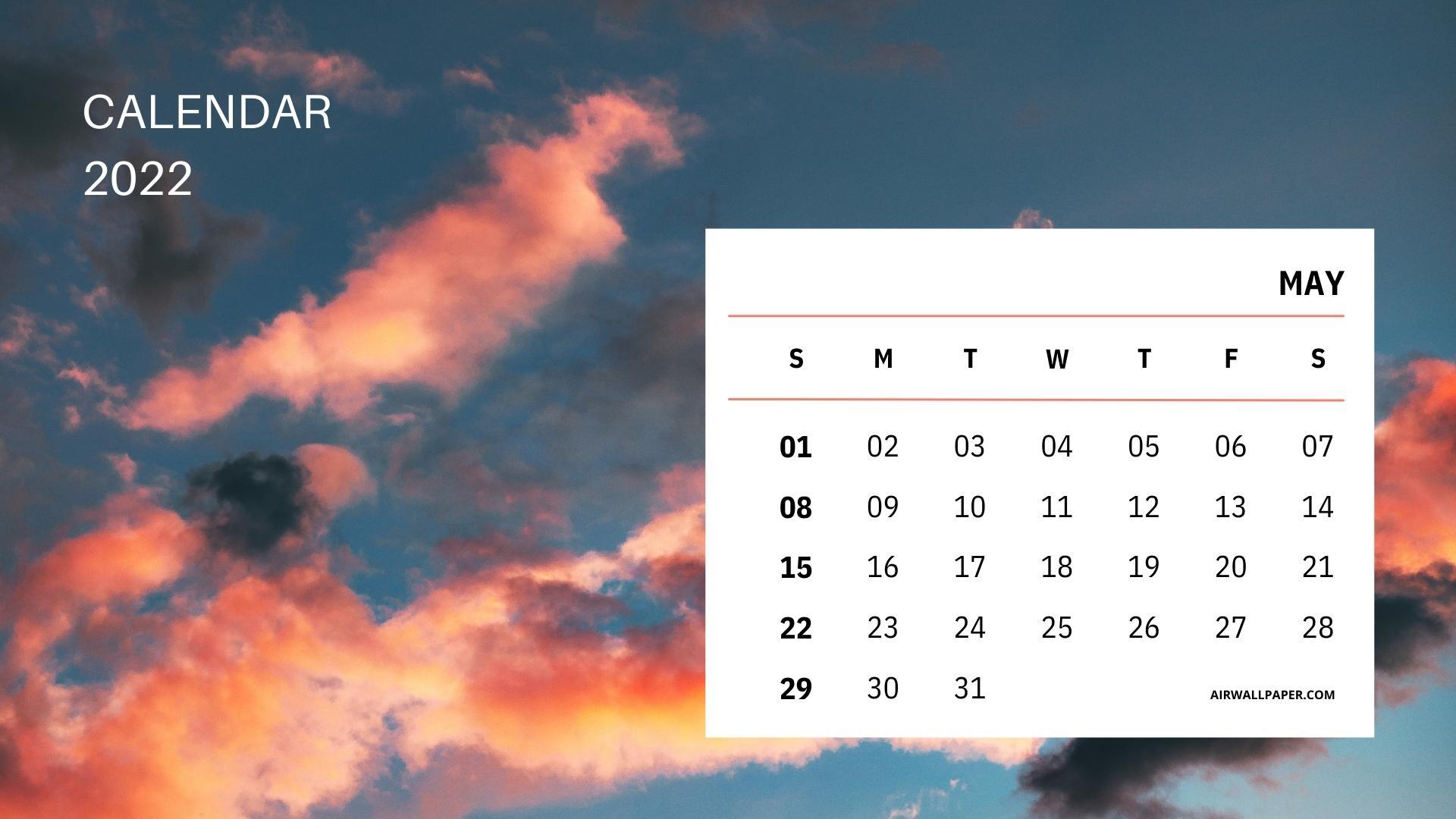 Hình nền lịch tháng 5 năm 2022 sẽ là món quà tuyệt vời giúp bạn cập nhật lịch làm việc, kỷ niệm các ngày lễ và sự kiện đáng nhớ trong tháng. Hình ảnh đẹp mắt, chất lượng cao sẽ làm bạn cảm thấy thích thú và hứng khởi hơn trong công việc và cuộc sống.