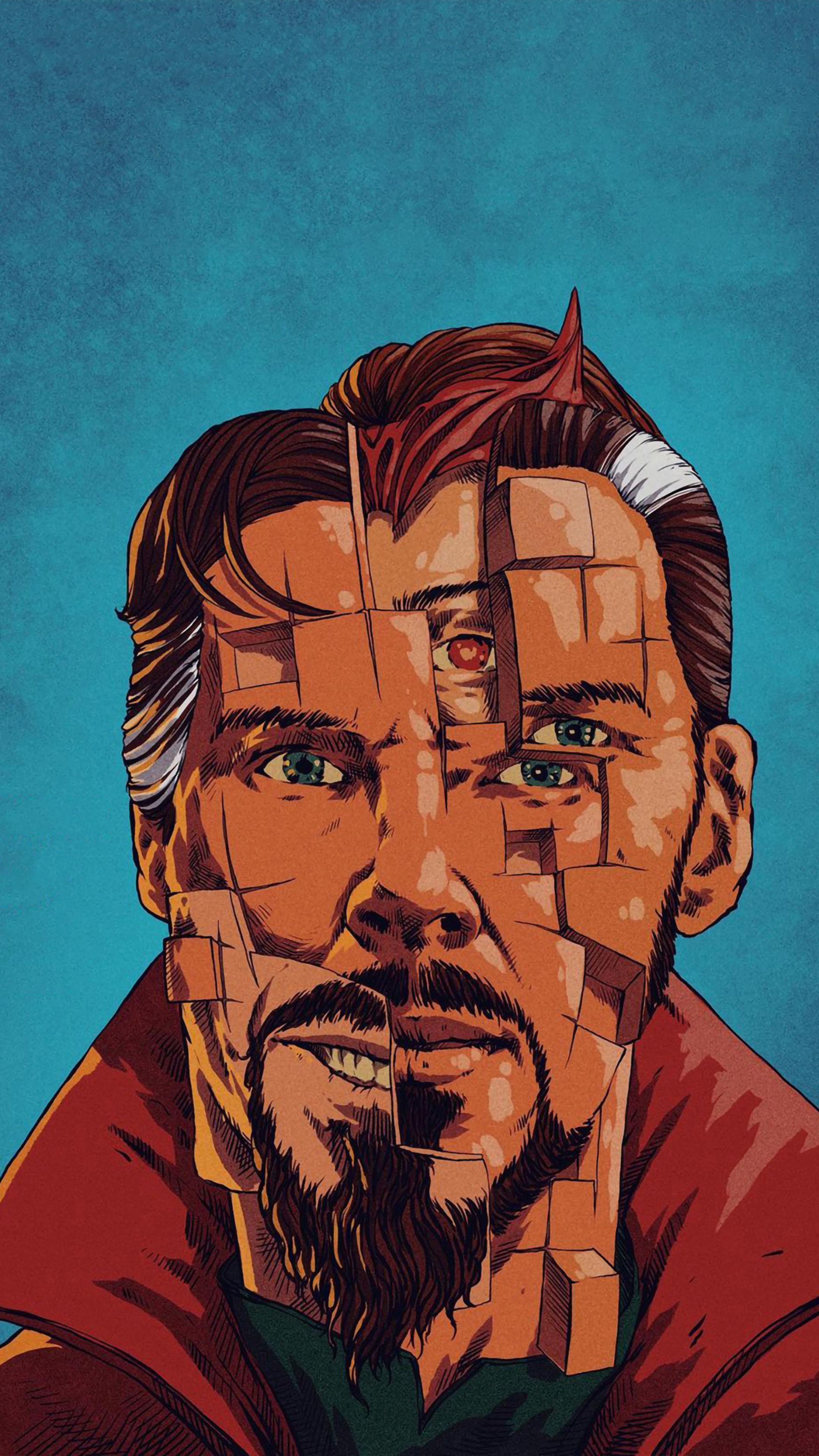 2160x3840 Doctor Strange In The Multiverse Of Madness Minimal Artwork 4K Ultra HD Mobile Wallpaper