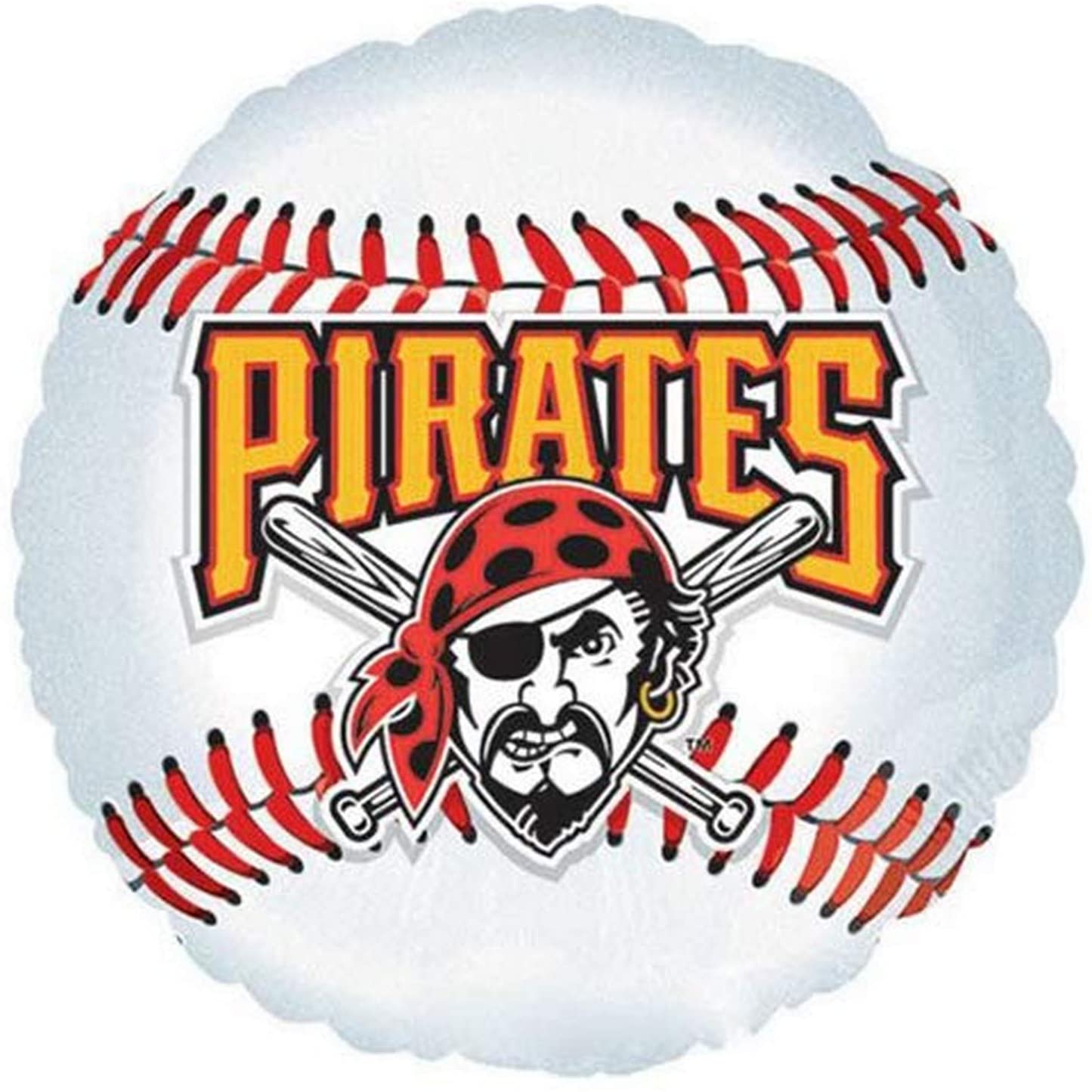 1445x1445 Anagram MLB Pittsburgh Pirates Baseball Team Foil Balloon, Multicolored : Home & Kitchen