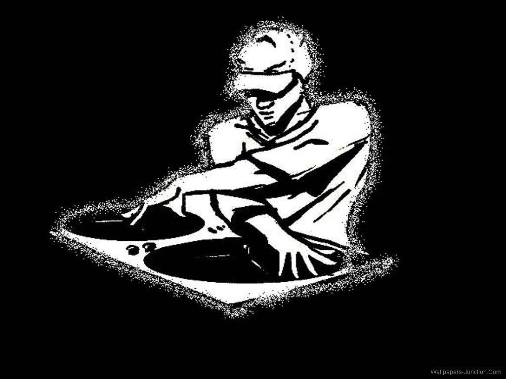 1024x768 DJ Logo Wallpaper