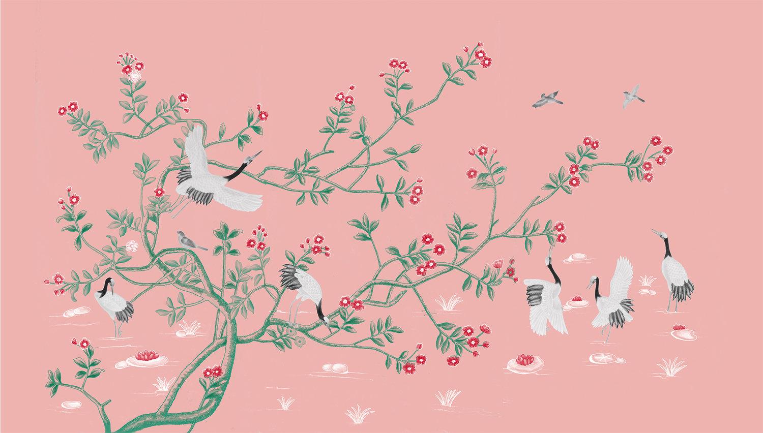 1500x852 Imperial Curiosities Gold Chinoiserie Wallpaper. Chinoiserie Wallpaper Gold