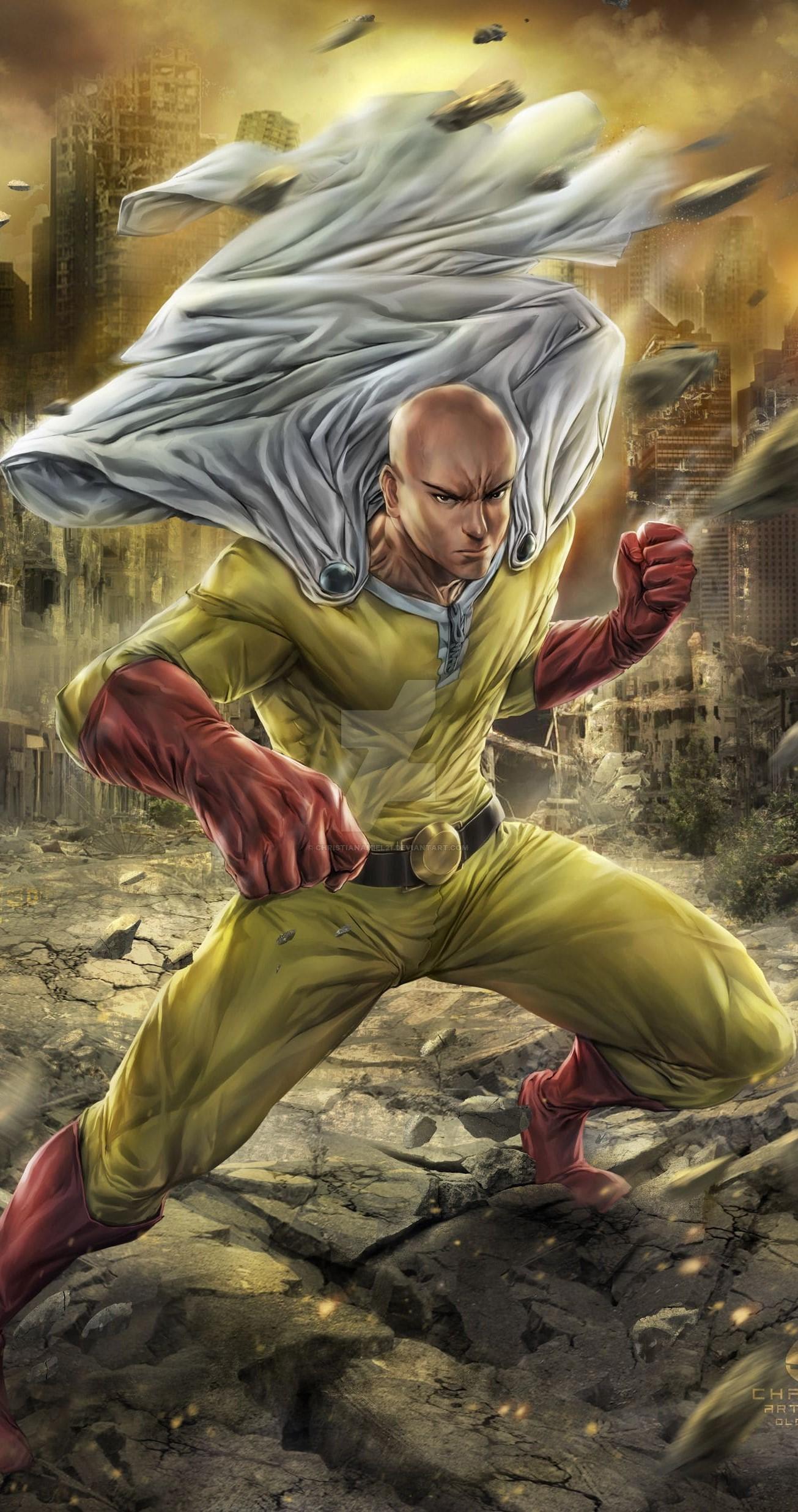 1305x2473 Best One Punch Man iPhone Wallpaper