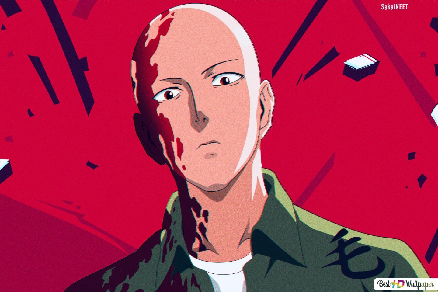 1440x960 One Punch Man : Saitama HD Wallpaper Download