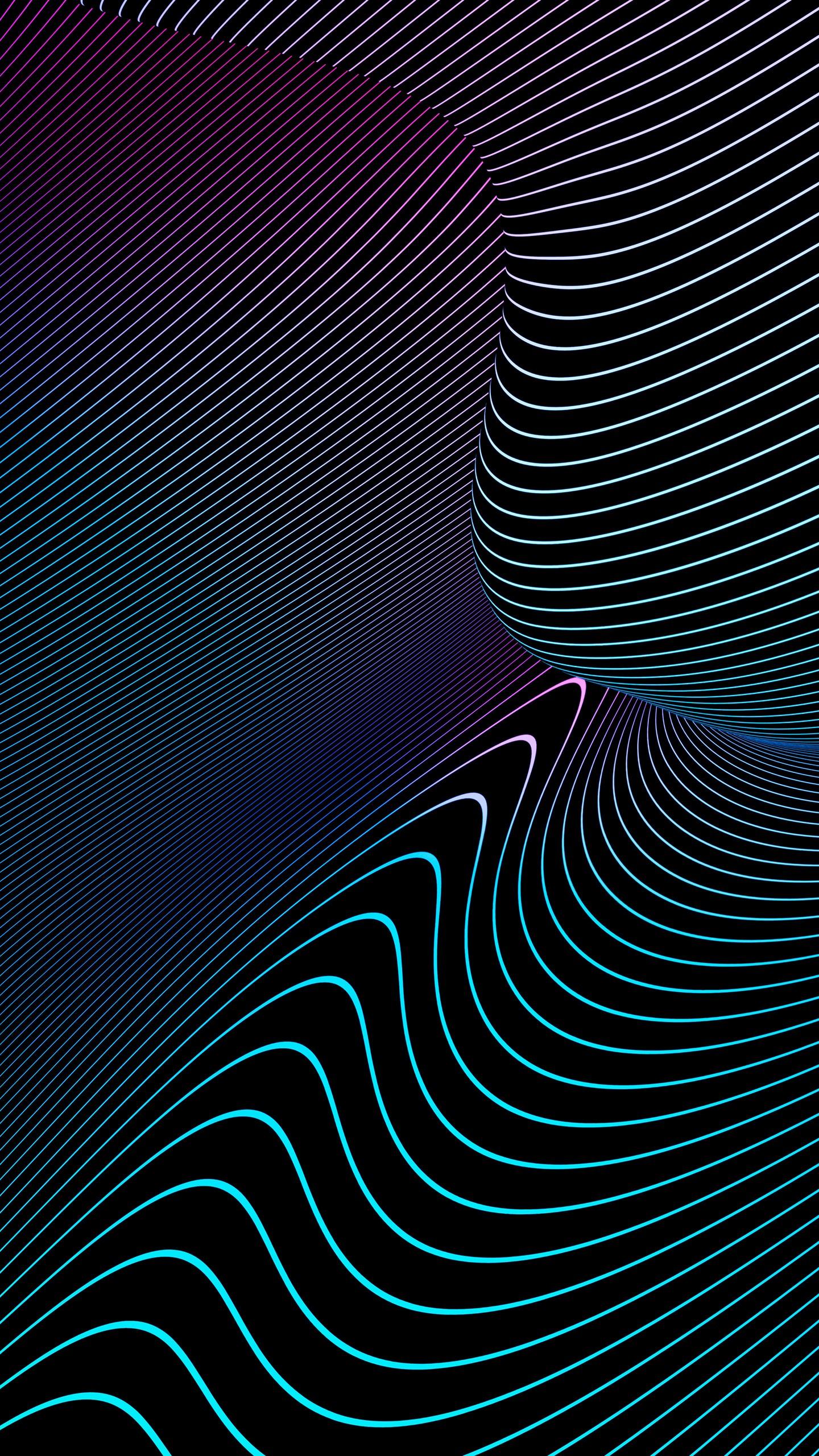1440x2560 Neon Waves Wallpaper Wallpaper Popular Neon Waves Wallpaper Background