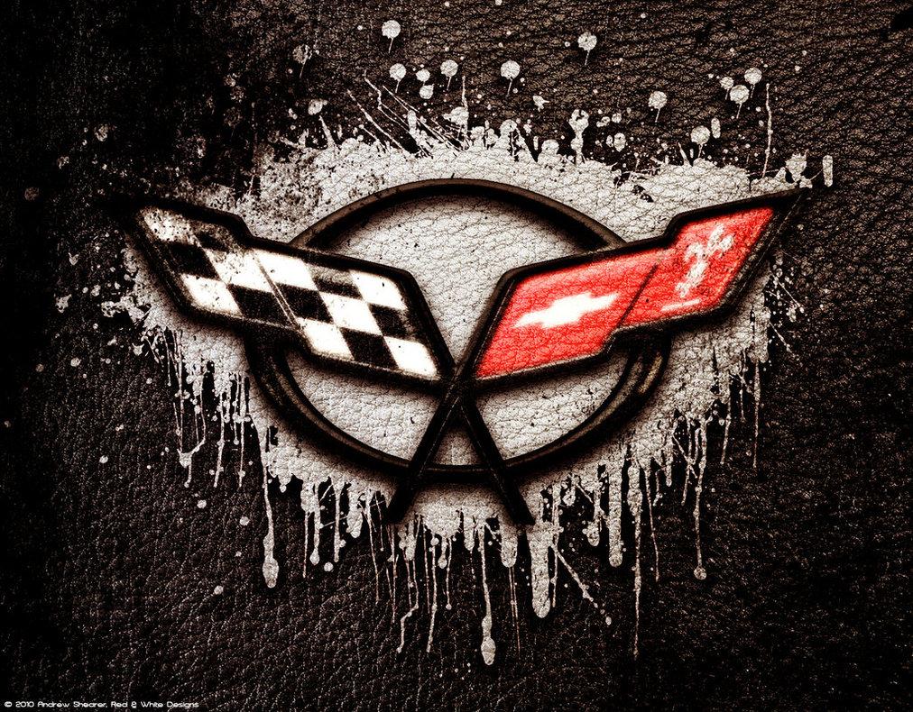 1012x790 Cool Car Wallpaper: corvette logo wallpaper