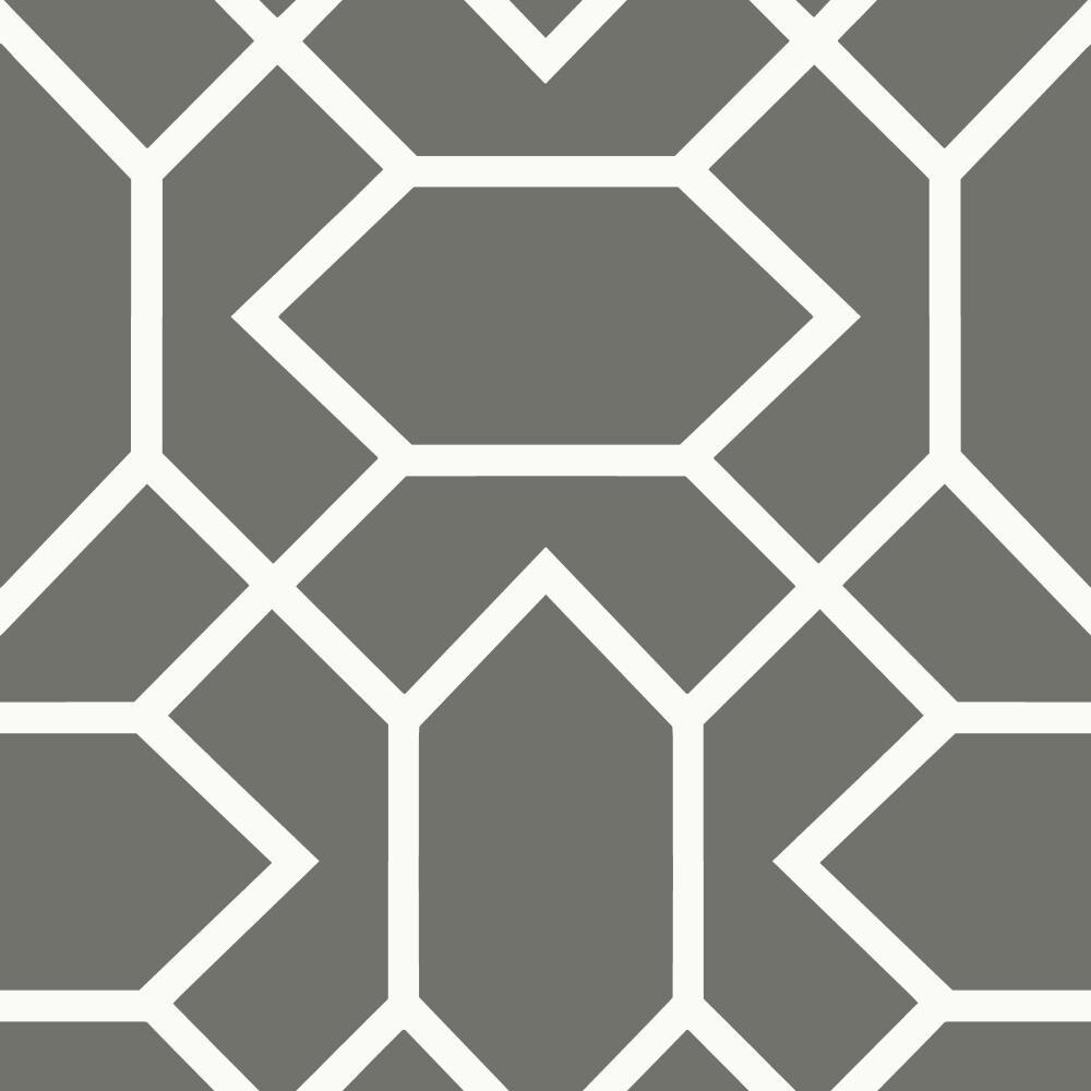 1000x1000 RoomMates 28.2 Sq Ft Dk Grey Vinyl Geometric Self Adhesive Peel And Stick Wallpaper In The Wallpaper Department At