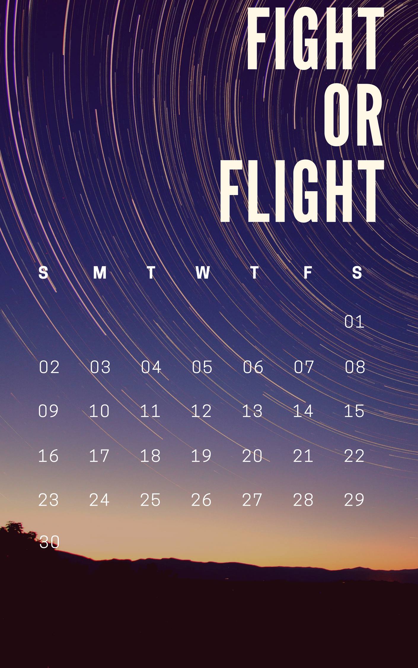 1410x2250 Free September 2018 iPhone Calendar Wallpaper