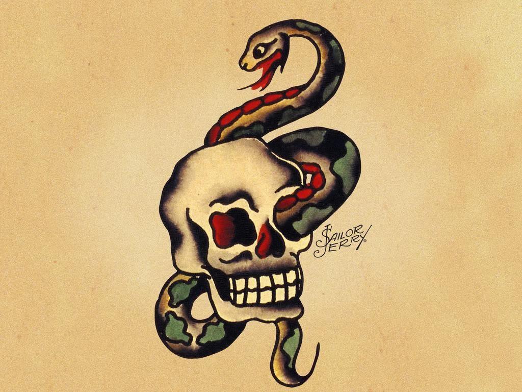 1024x768 Snakes. Sailor jerry tattoo flash, Sailor jerry tattoos, Sailor jerry