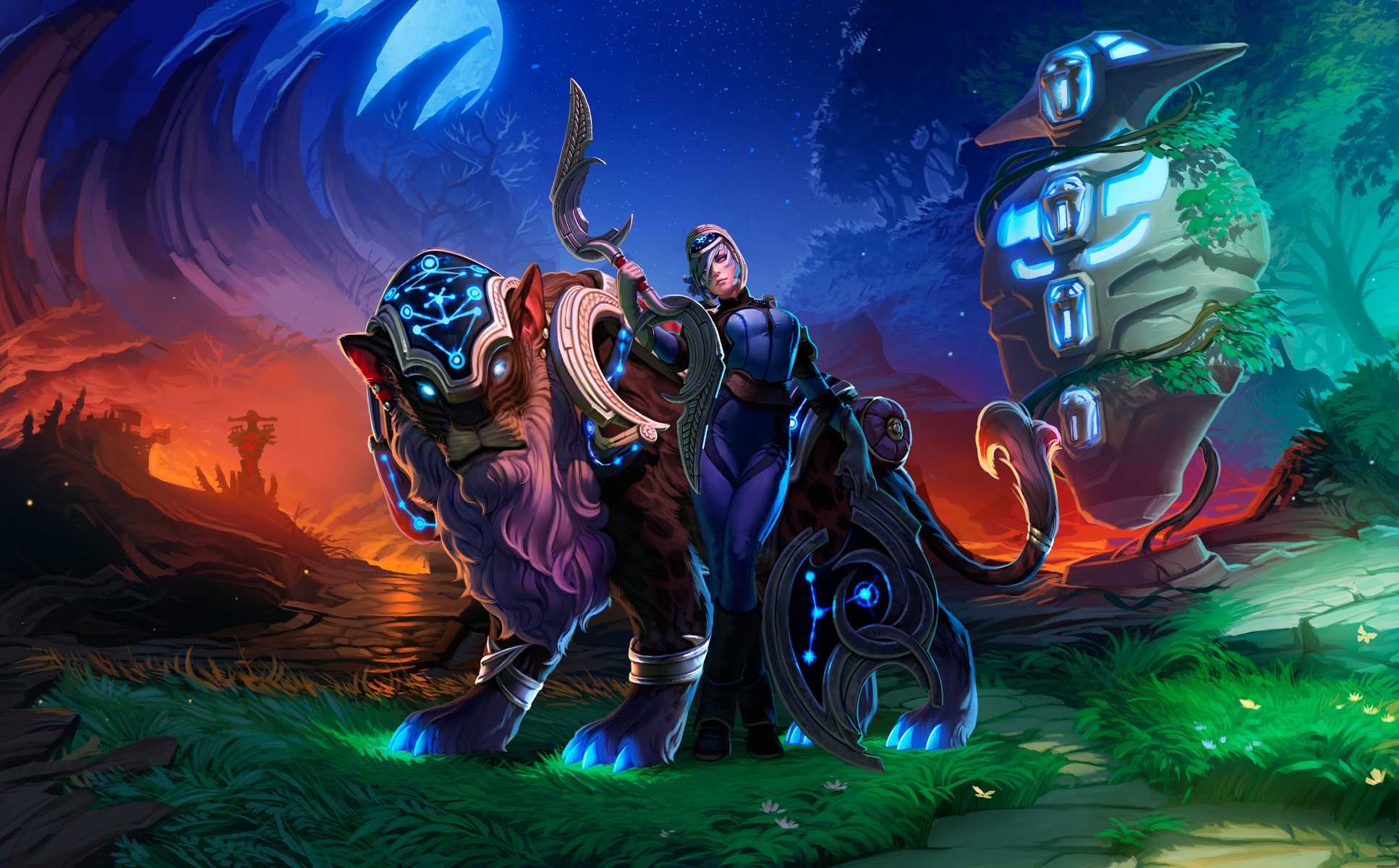 1934x1200 Luna Dota 2 Wallpaper