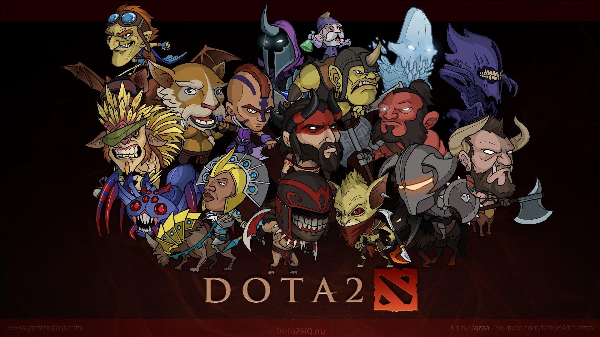 1920x1080 All Dota 2 Heroes Wallpaper