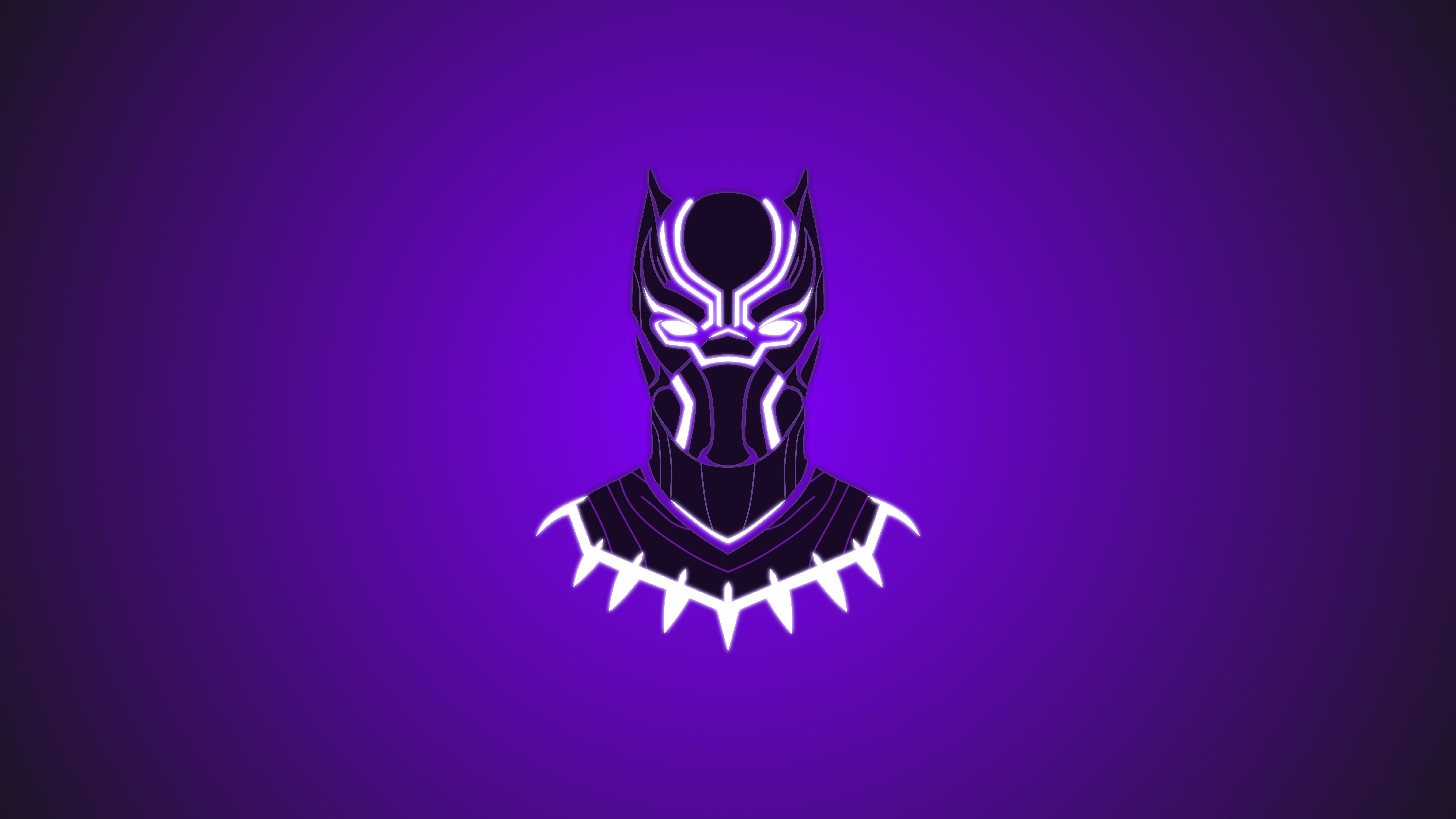 9120x5130 Black Panther Purple Wallpaper