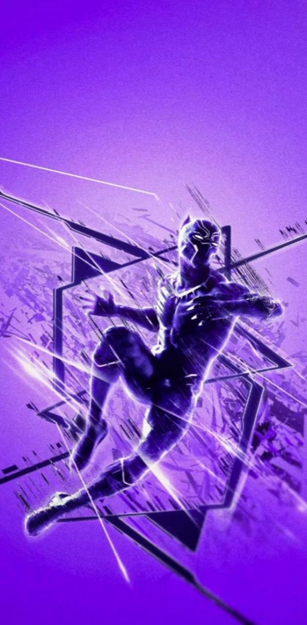 630x1280 Purple Black Panther wallpaper