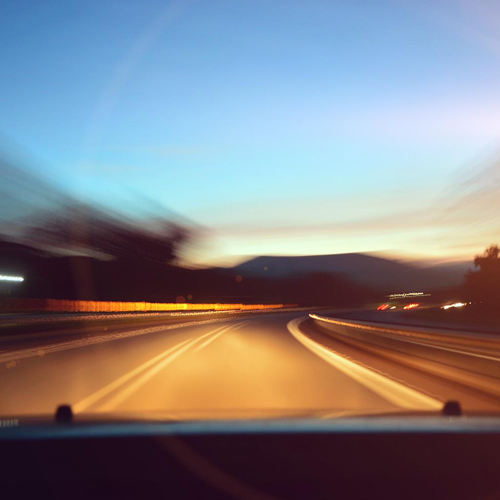1024x1024 Drive Away Fast Blur Flare Wallpaper