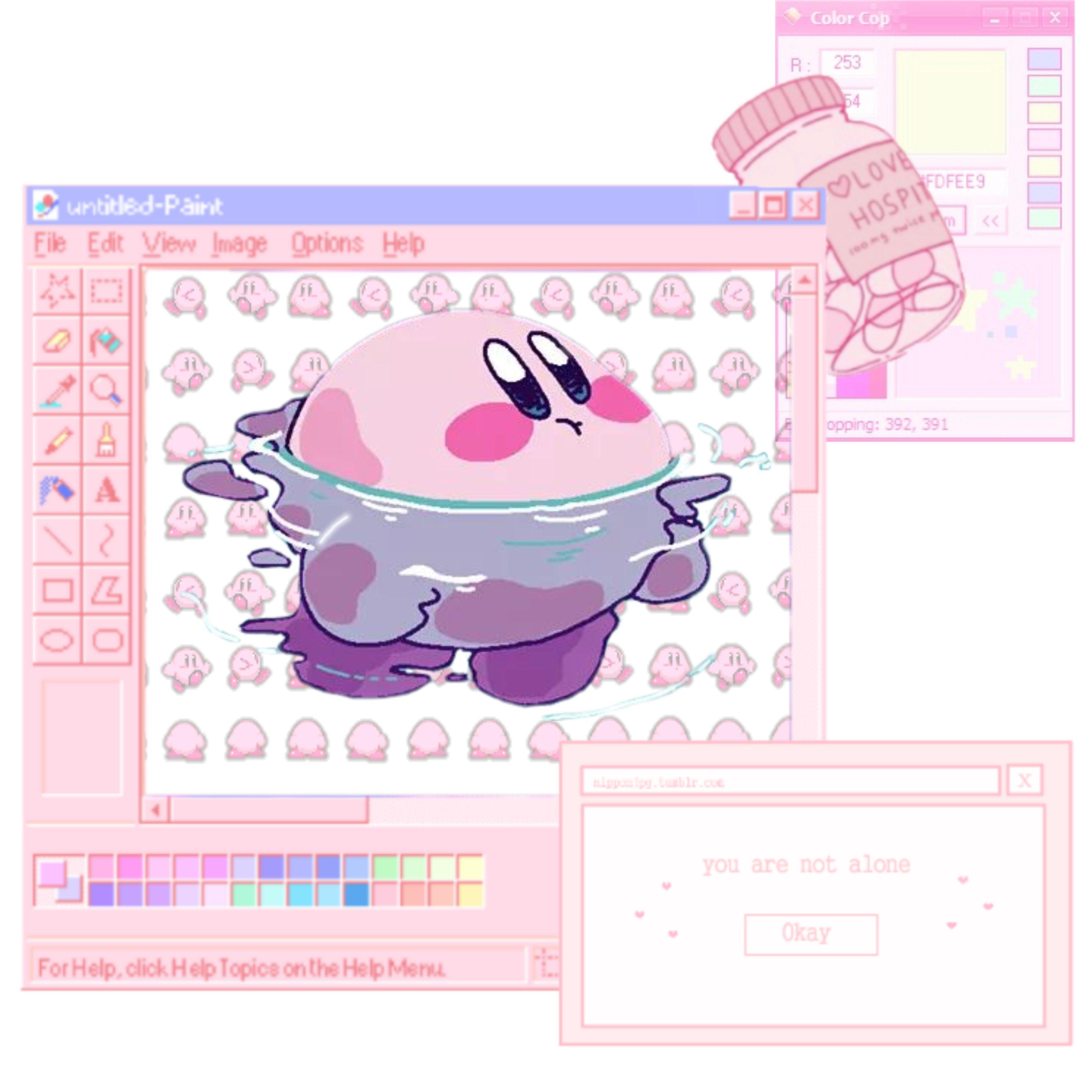 3464x3464 aesthetic kirby
