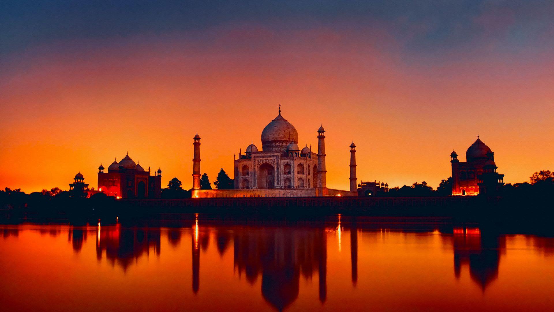 Taj Mahal Sunset Wallpapers - Top Free Taj Mahal Sunset Backgrounds -  WallpaperAccess